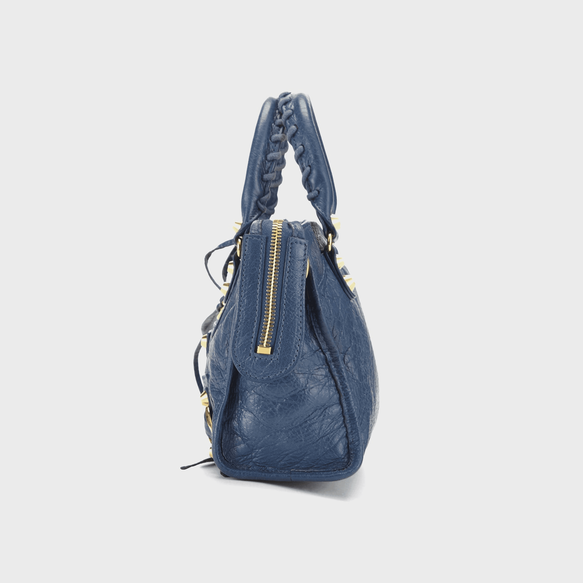 WGACA Balenciaga Agneau Classic City Bag Mini - Blue — Image 4
