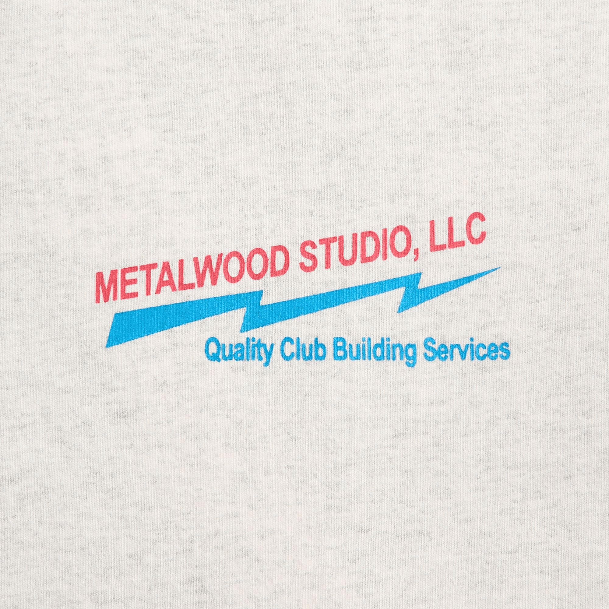 Metalwood Club Building Tee - Heather Grey — Image 2
