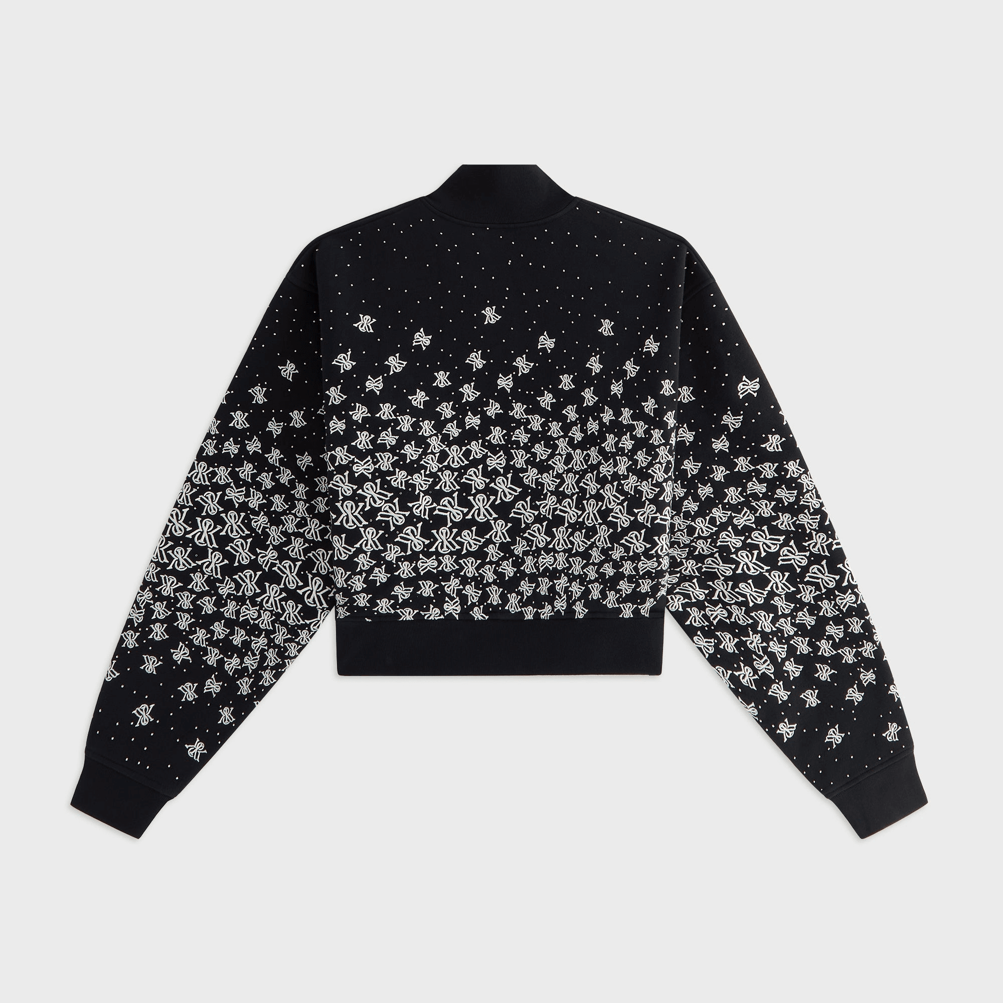 Kith Women Cropped Wyler Falling Crest Jacket - Black — Image 4