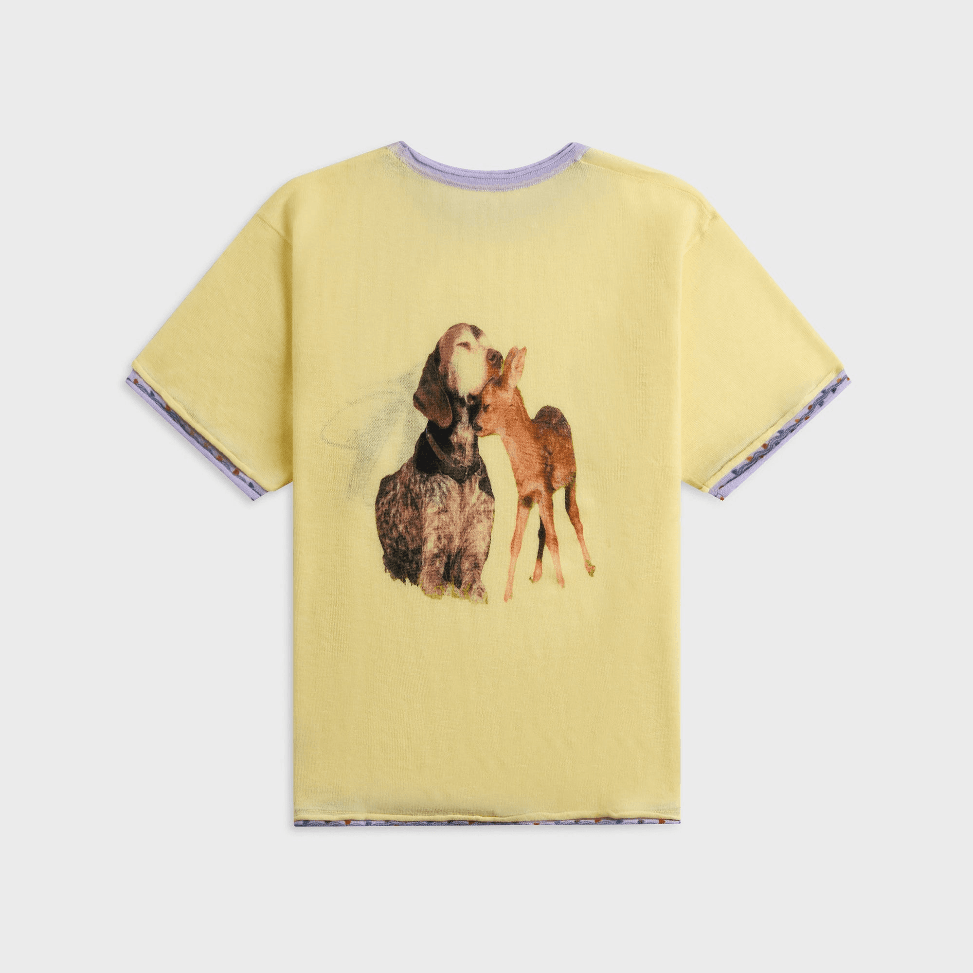 ADRIAN CASHMERE Symbiosis Tee - Yellow — Image 2