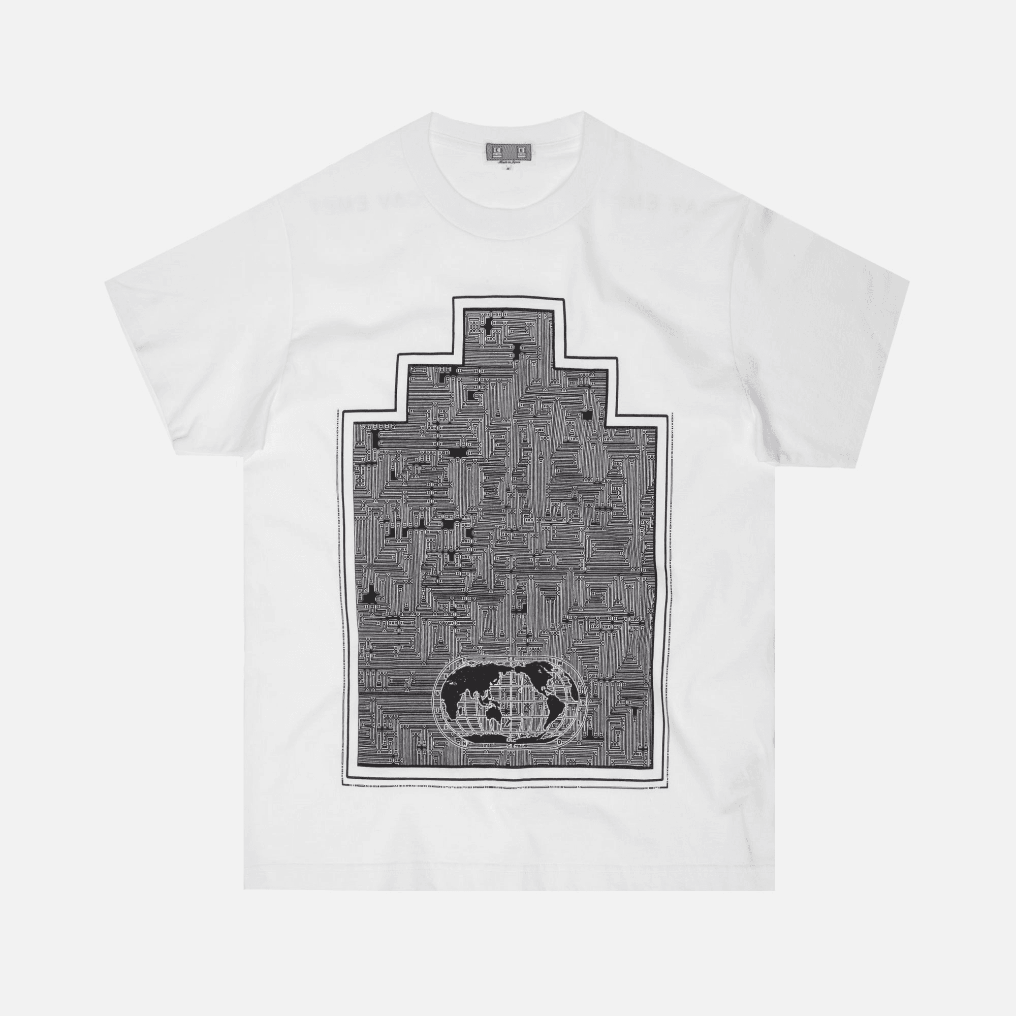 Cav Empt World Map Ziggurat Tee - White