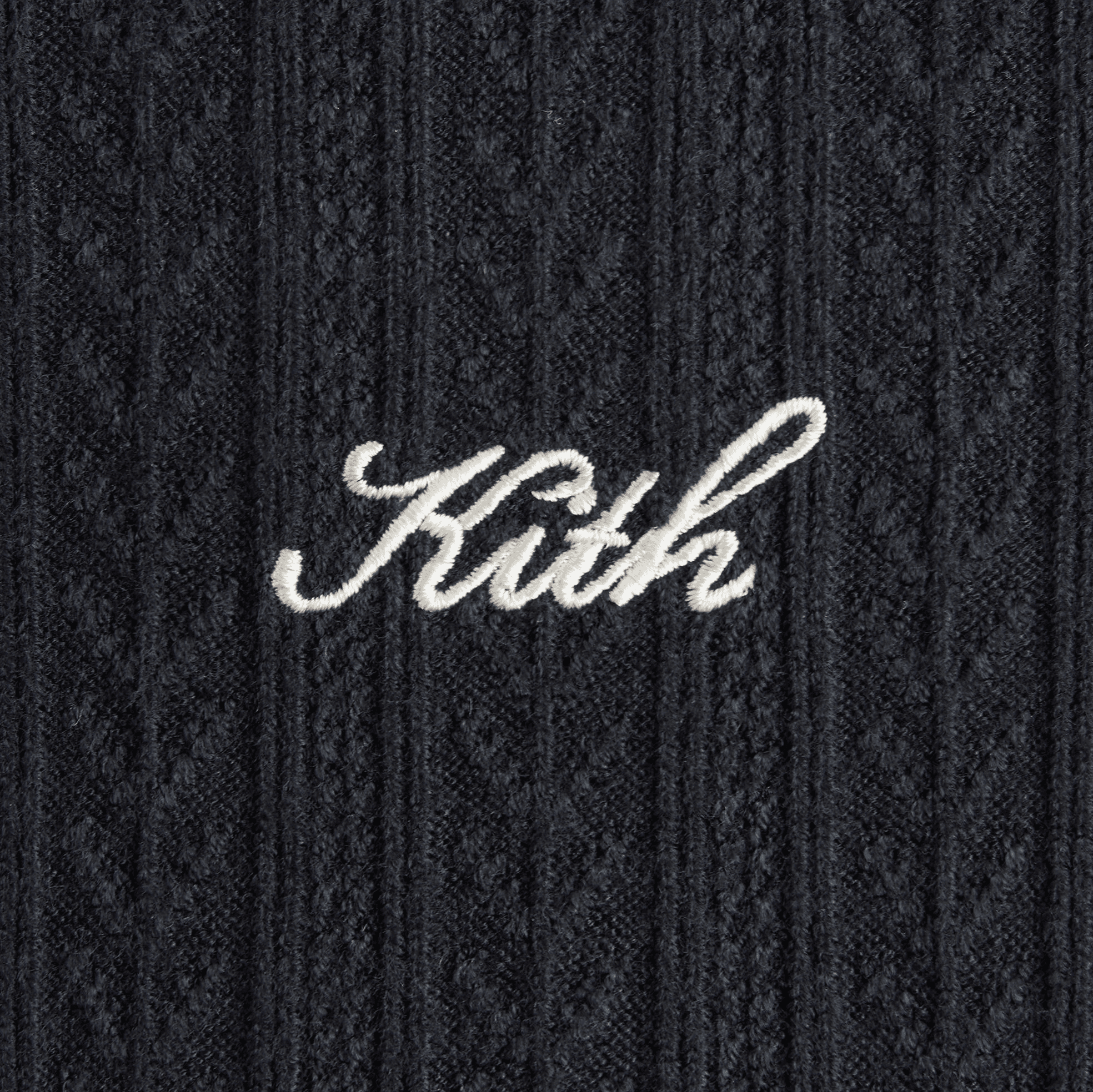 Kith Women Brier Pointelle Turtleneck Mini Dress - Black — Image 2