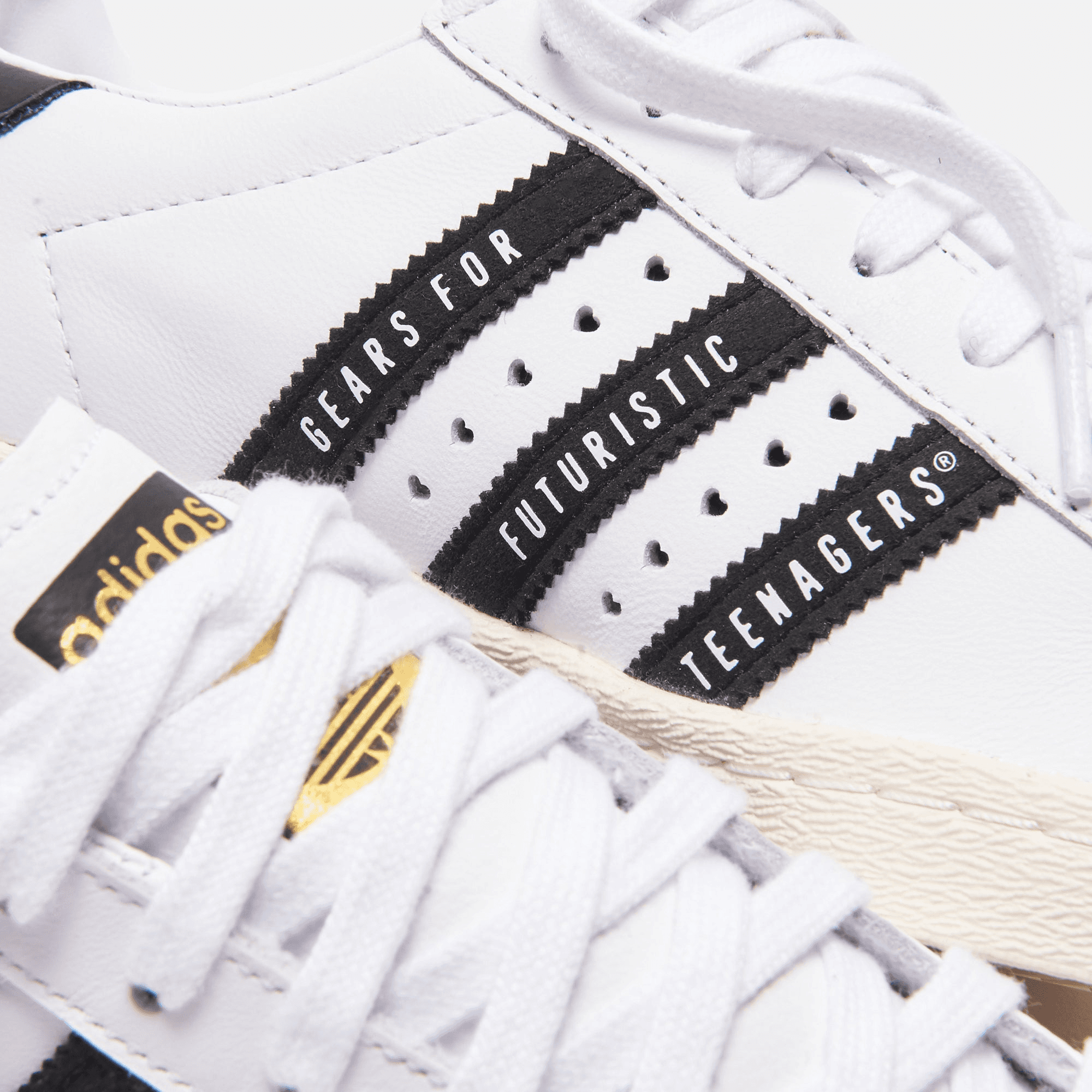 adidas Consortium x Human Made Superstar 80s - White / Core Black / Off White — Image 2