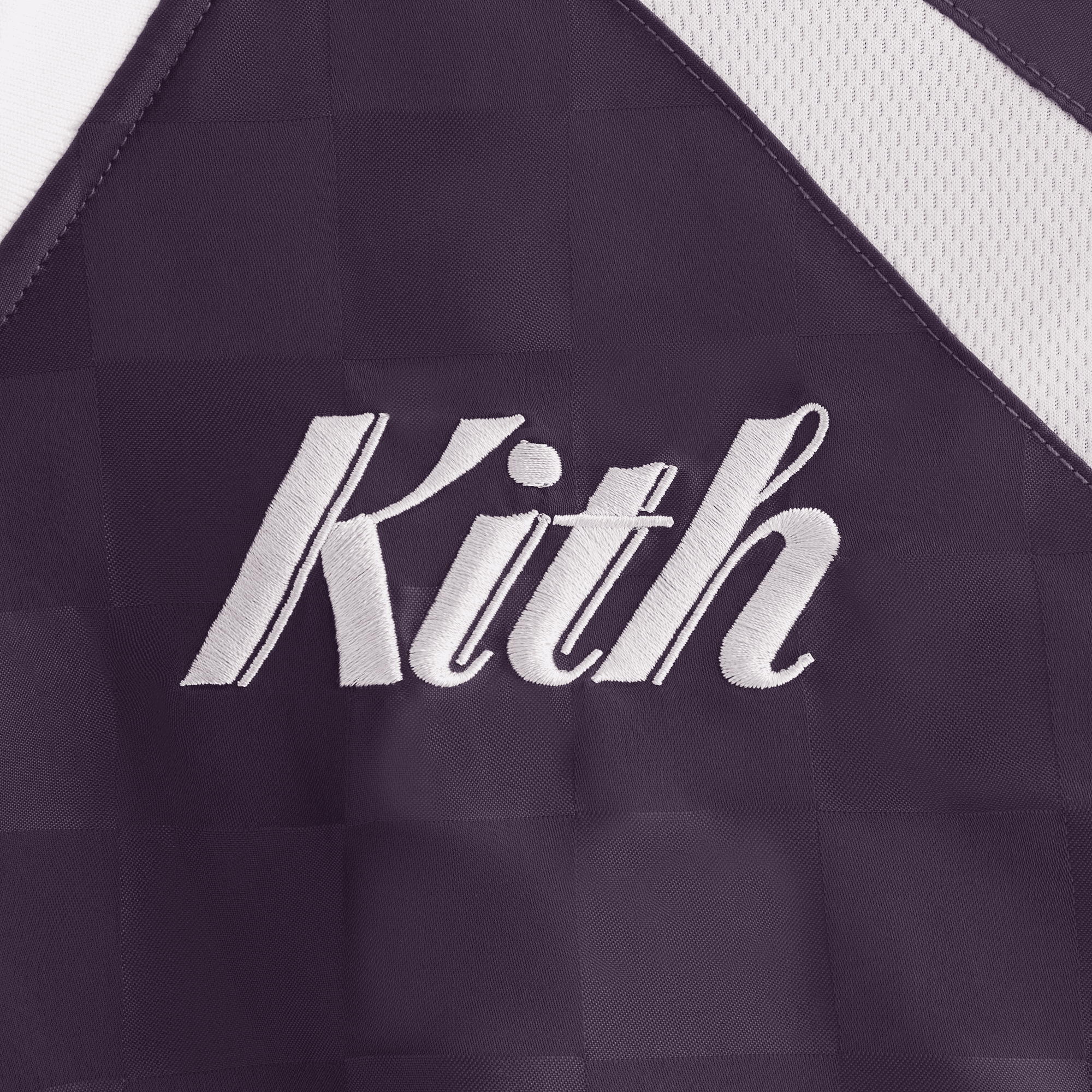 Kith Women Checkered Satin Dayton Combo Pullover - Nightshade — Image 3