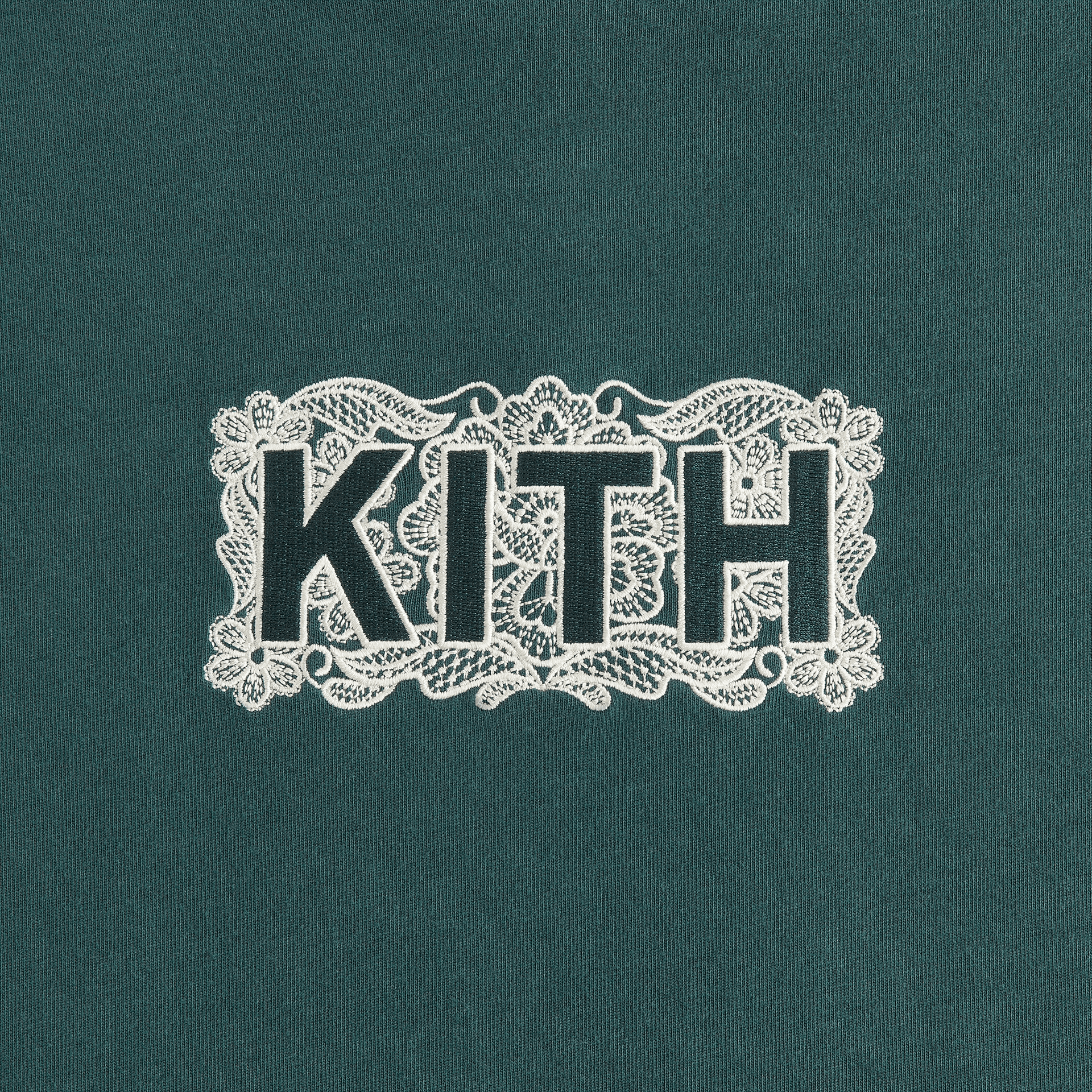 Kith Women Floral Lace Vintage Tee - Chronicle — Image 2