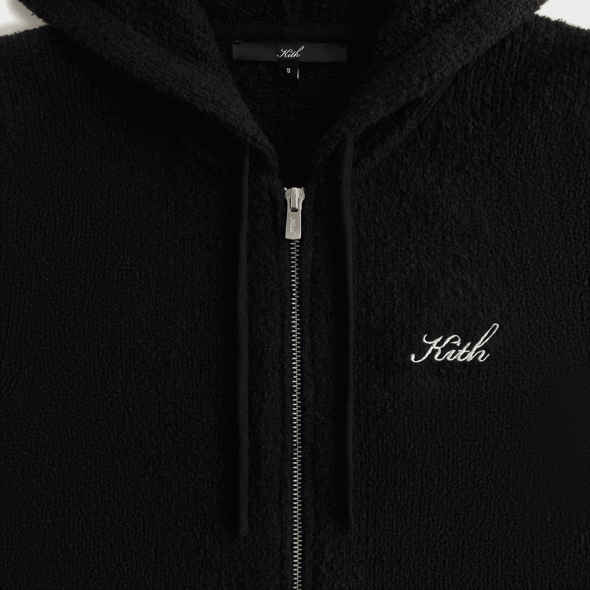 Kith Women Faryn Hooded Zip Sweater - Black — Image 4