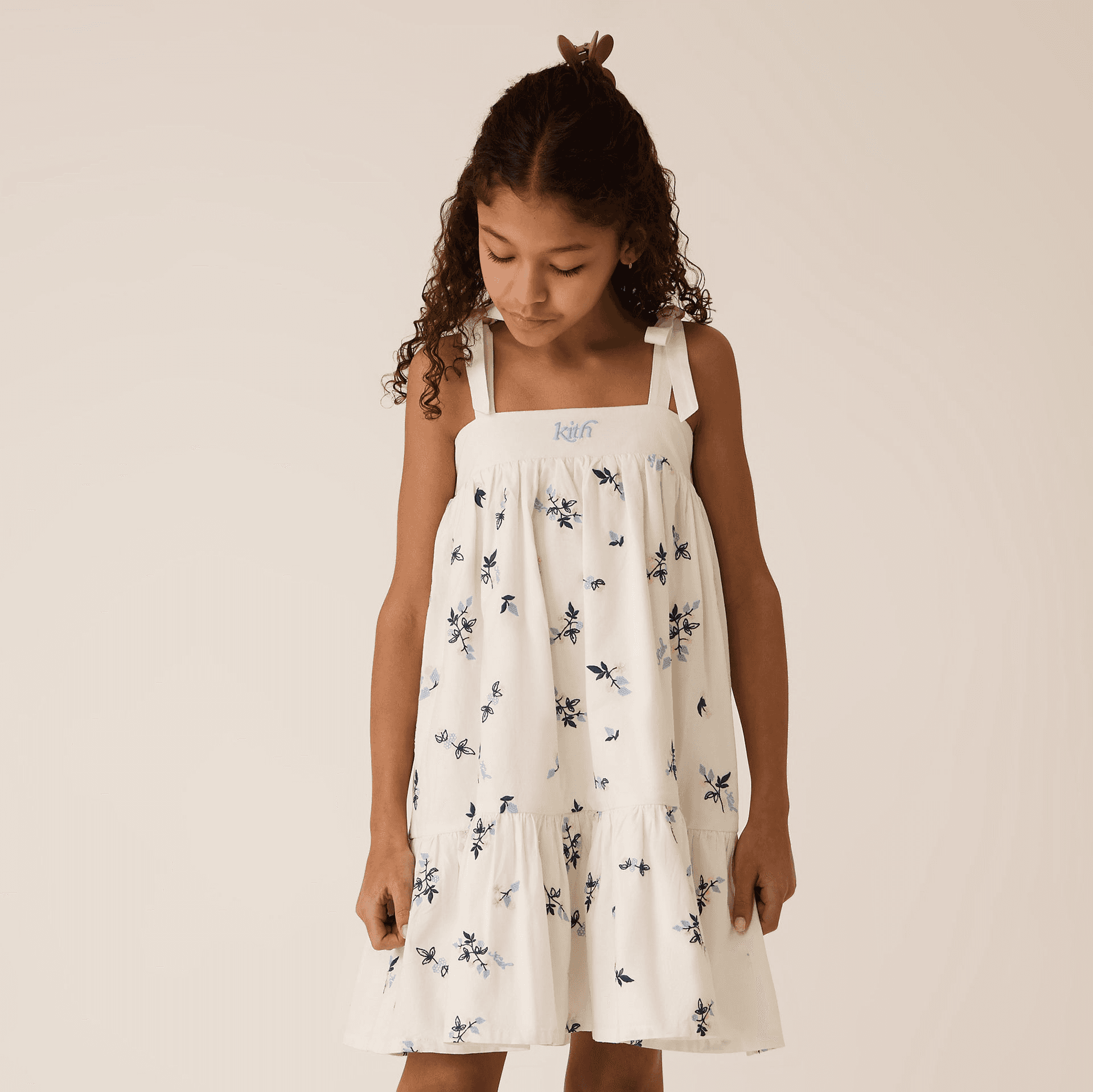 Kith Kids Peyton Novelty Mini Dress - White — Image 4