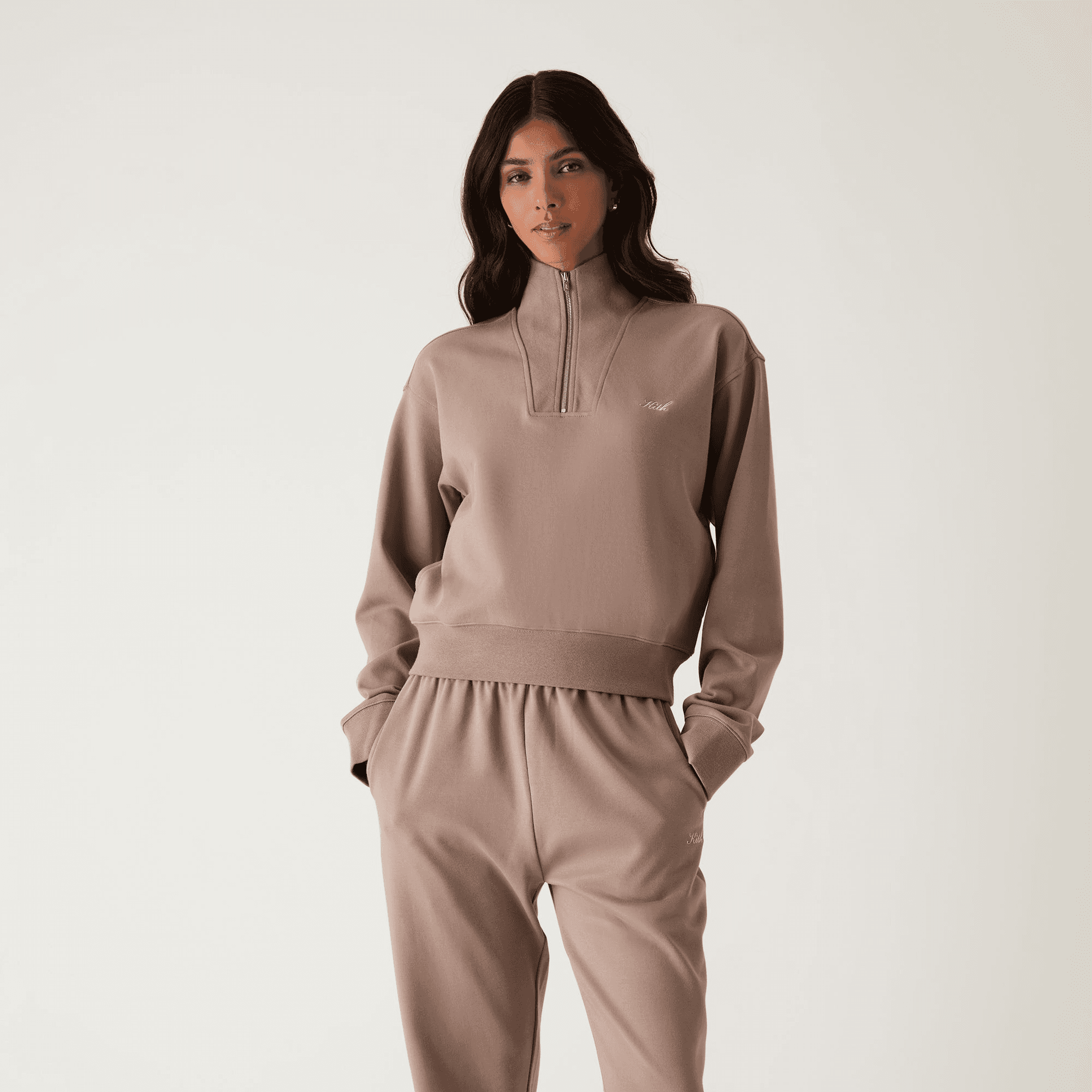 Kith Women Ryder Quarter Zip - Quicksand — Image 4