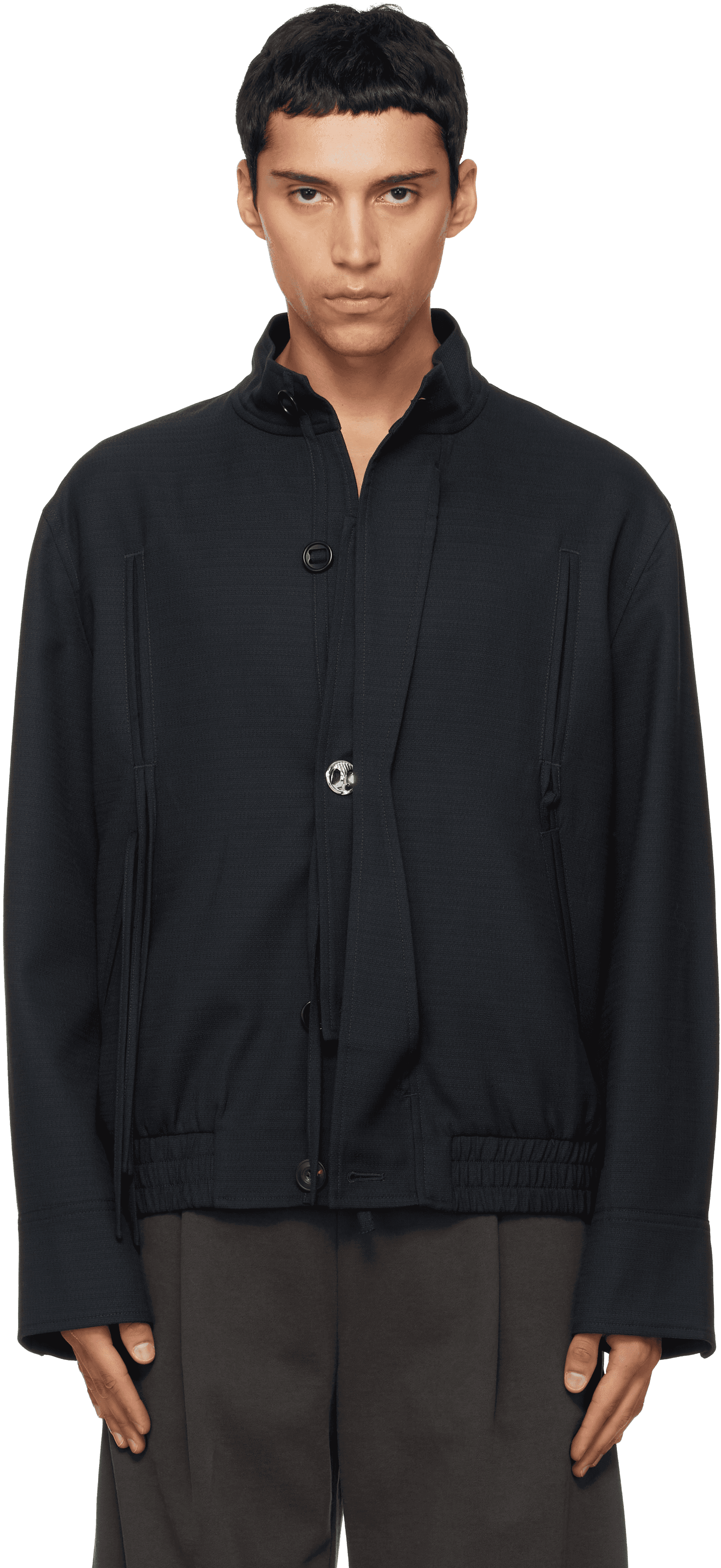 Navy Harrington Jacket - Image 1