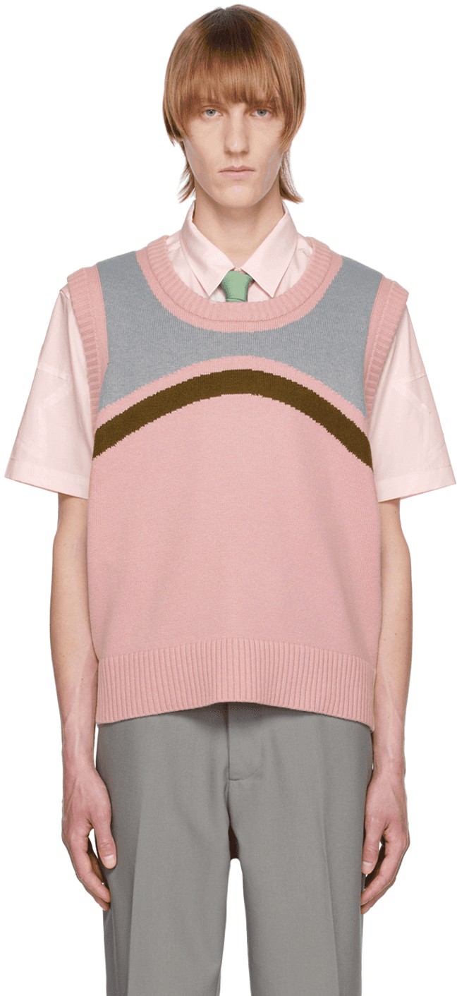 SSENSE Exclusive Pink Marshmallow Dasher Vest - Image 1