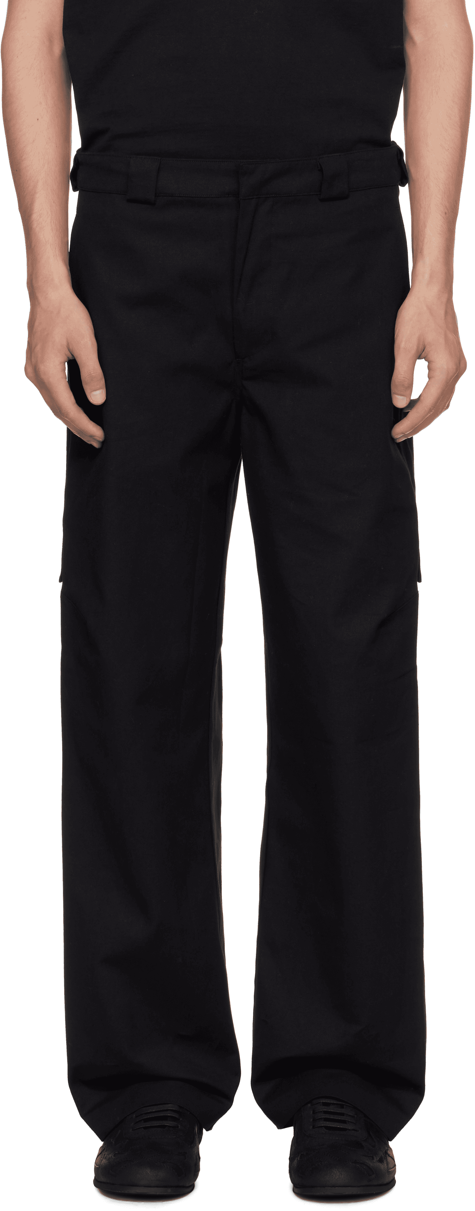 Black Heavyweight Cargo Pants - Image 1
