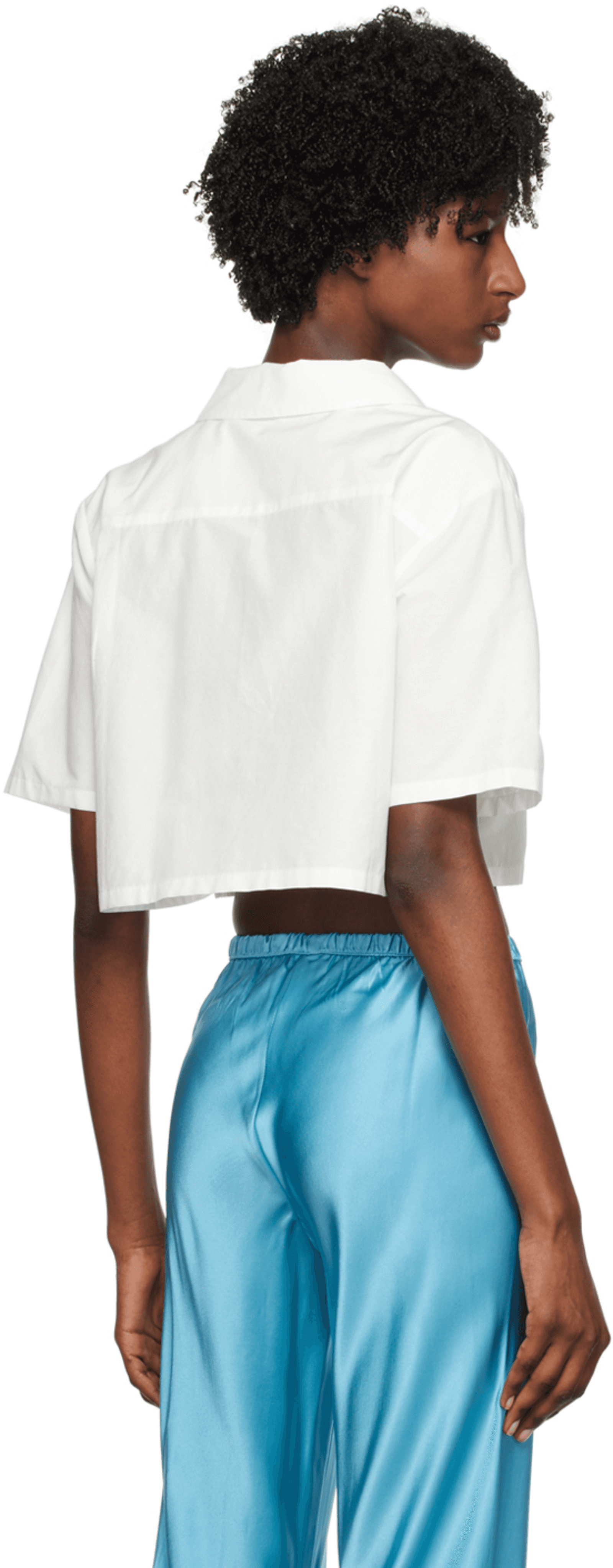 White Cropped Shirt — Image 4