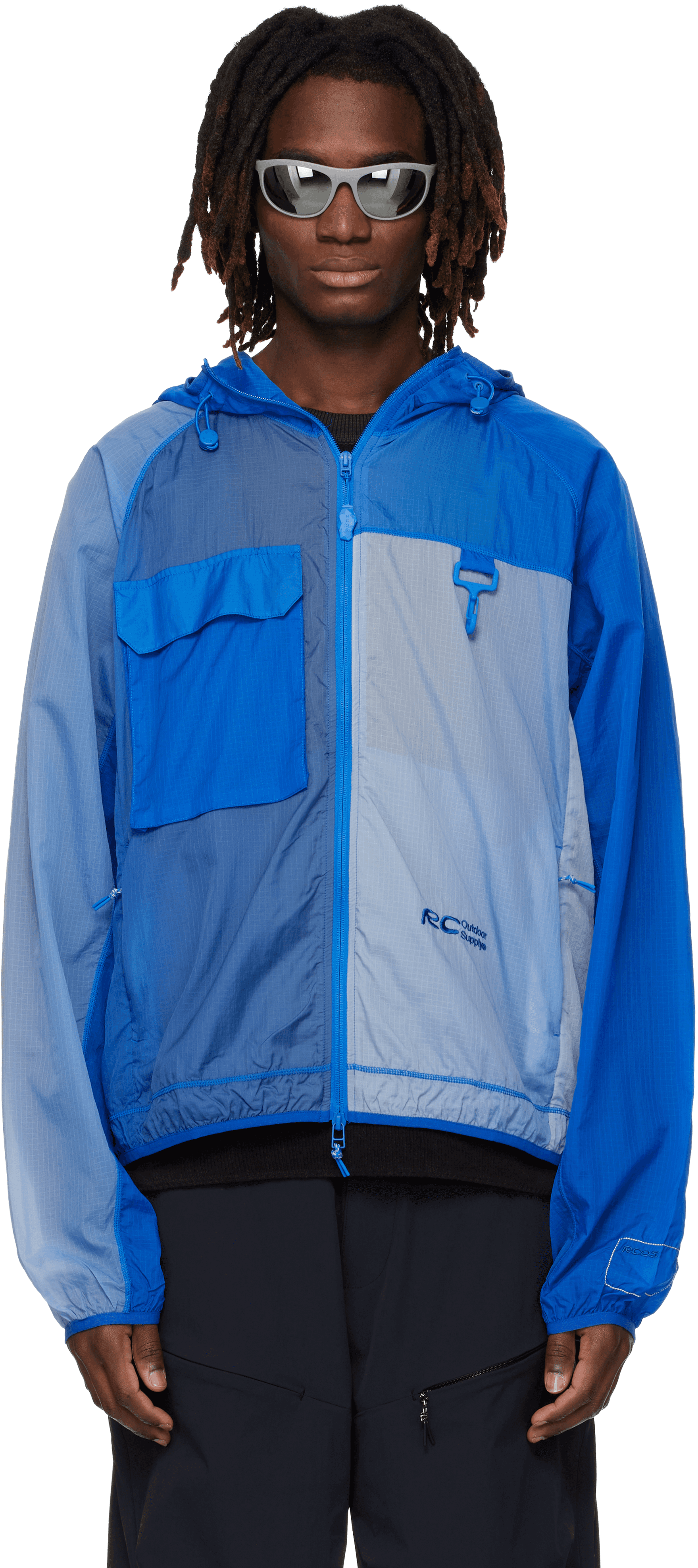 Navy Griffith Running Jacket - Image 1