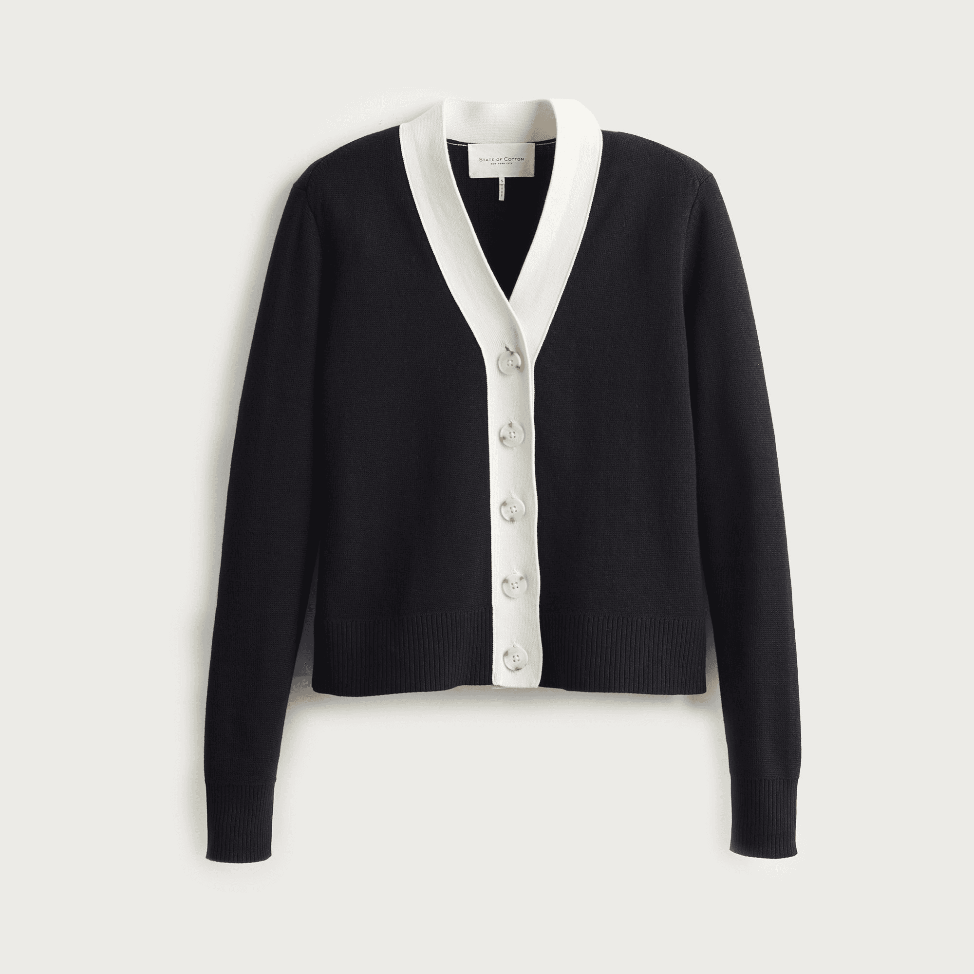 Perry tipped cardigan sweater - Image 1