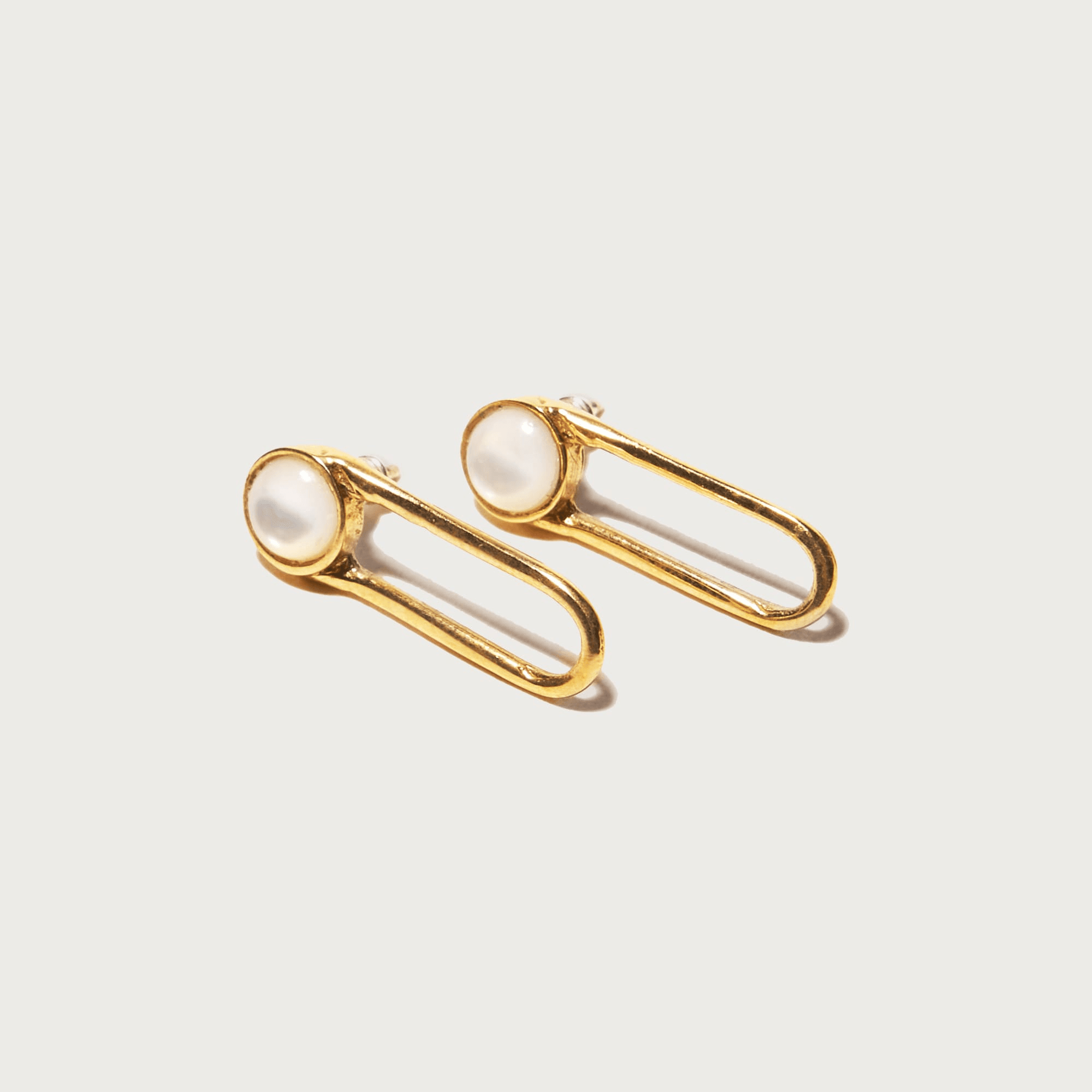 Aura mother-of-pearl earrings - Image 1