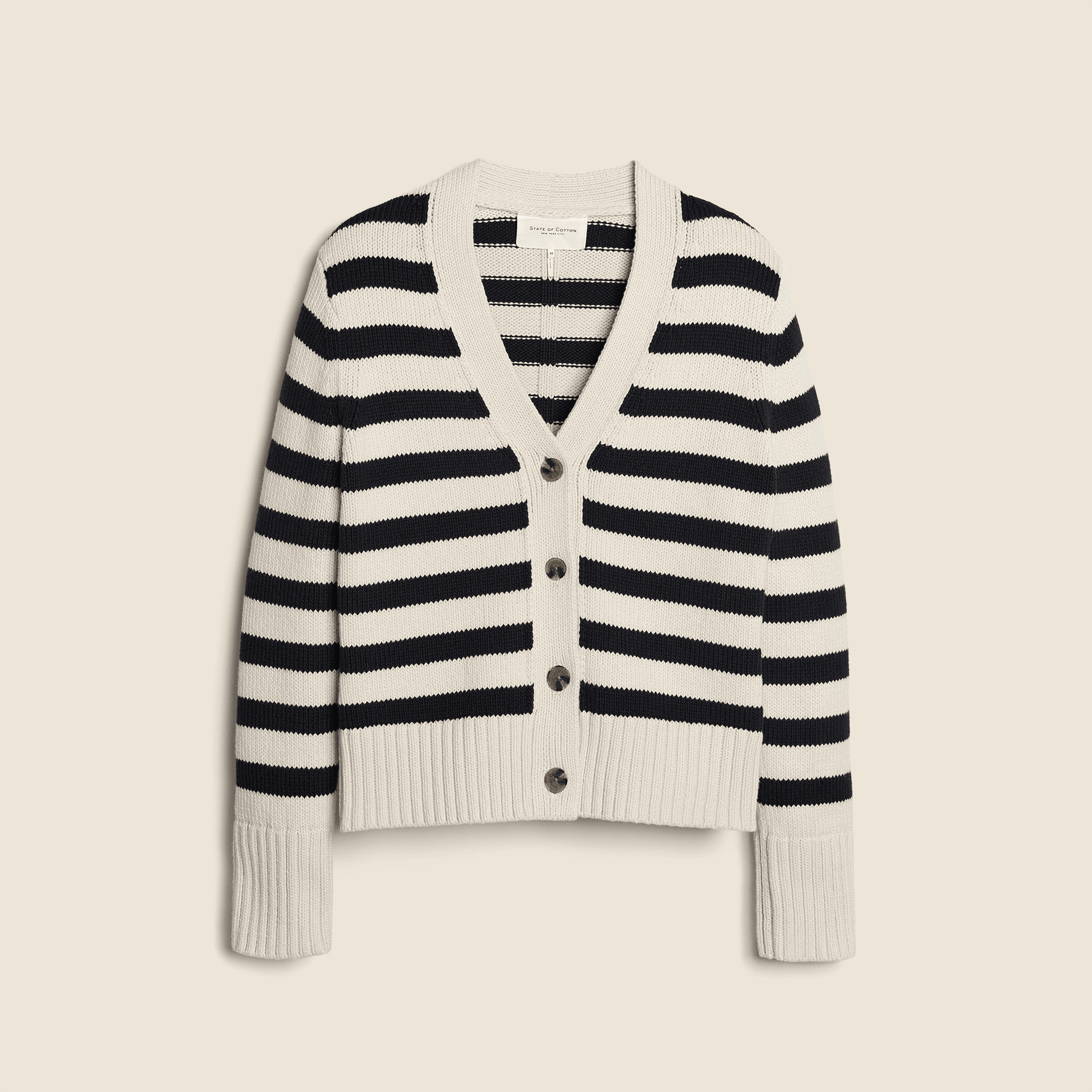 Peyton striped cardigan sweater - Image 1