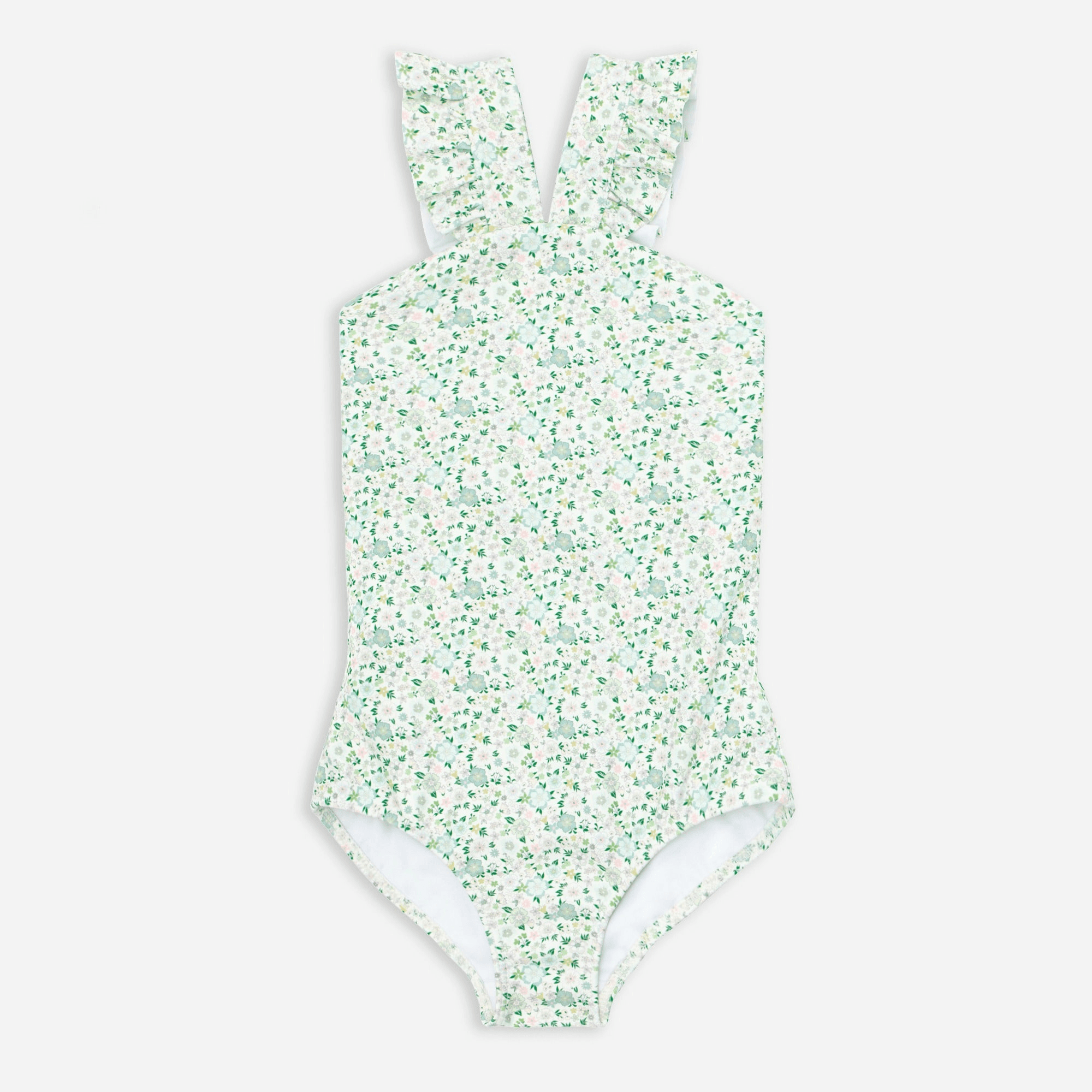 Girls' minnow™ V-neck crossover one-piece - Image 1