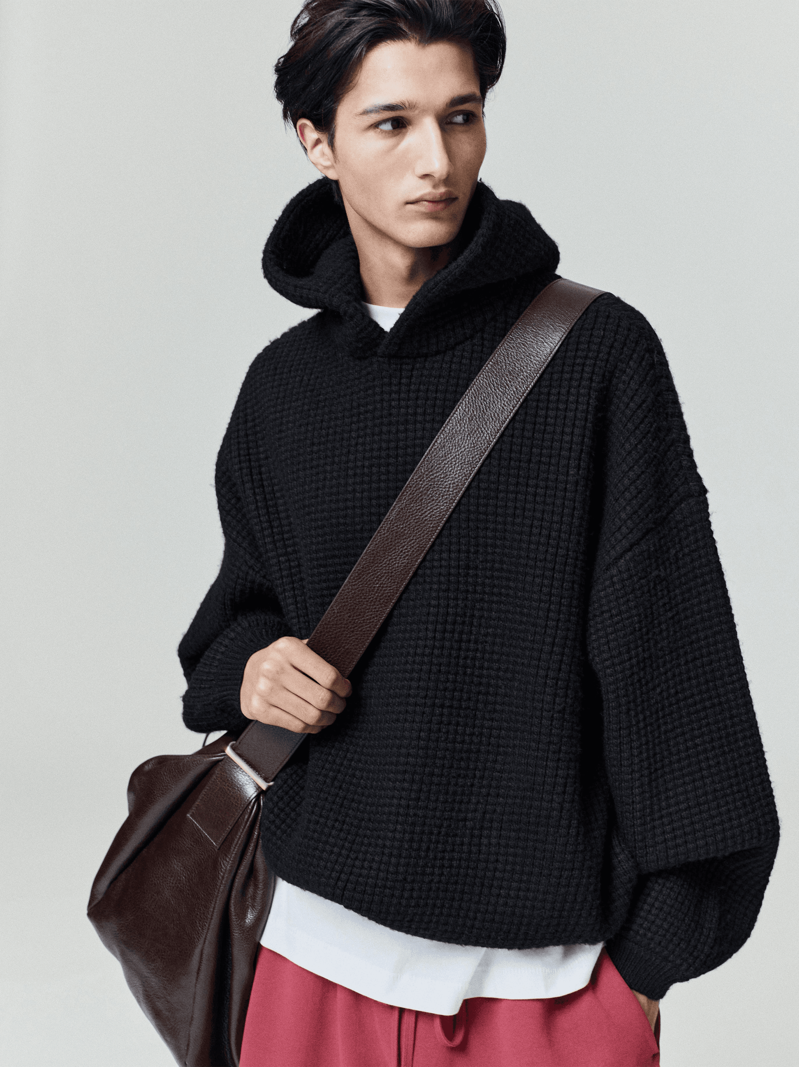 Heavy Waffle 90s Hoodie - Image 1