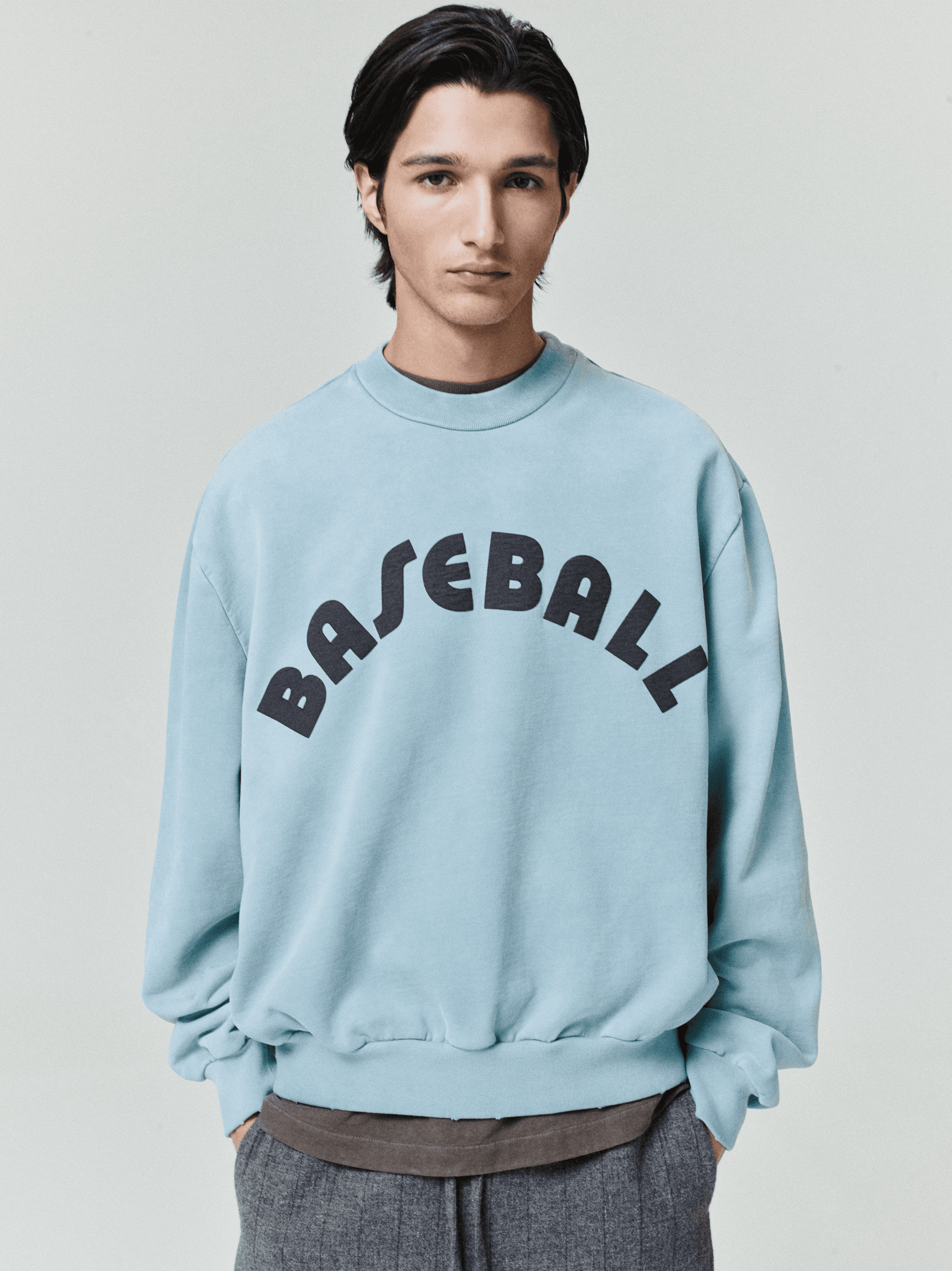 Baseball Classic Half Raglan Sweatshirt - Image 1