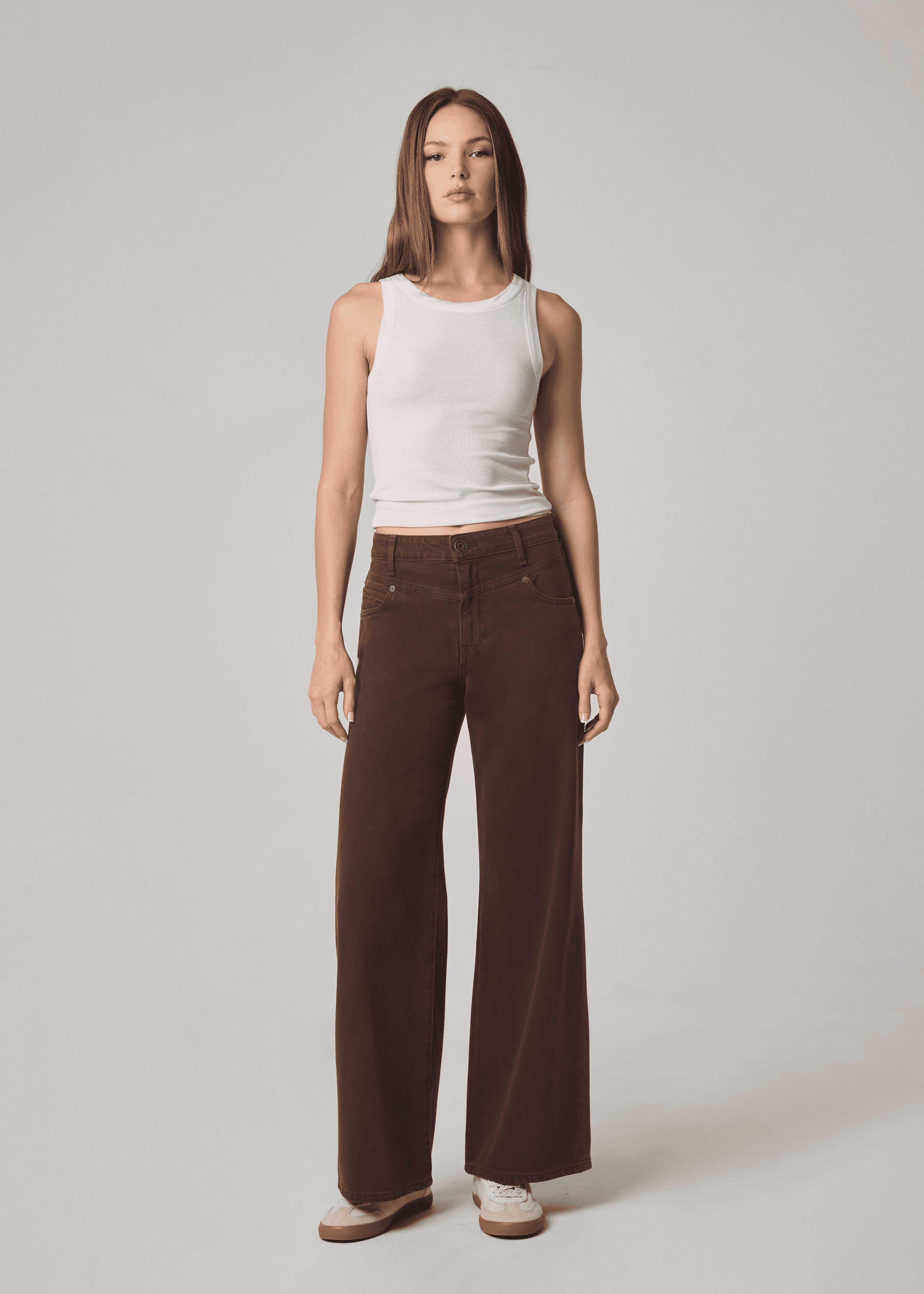 Conrad High Rise Long Wide Leg Jeans - Image 1