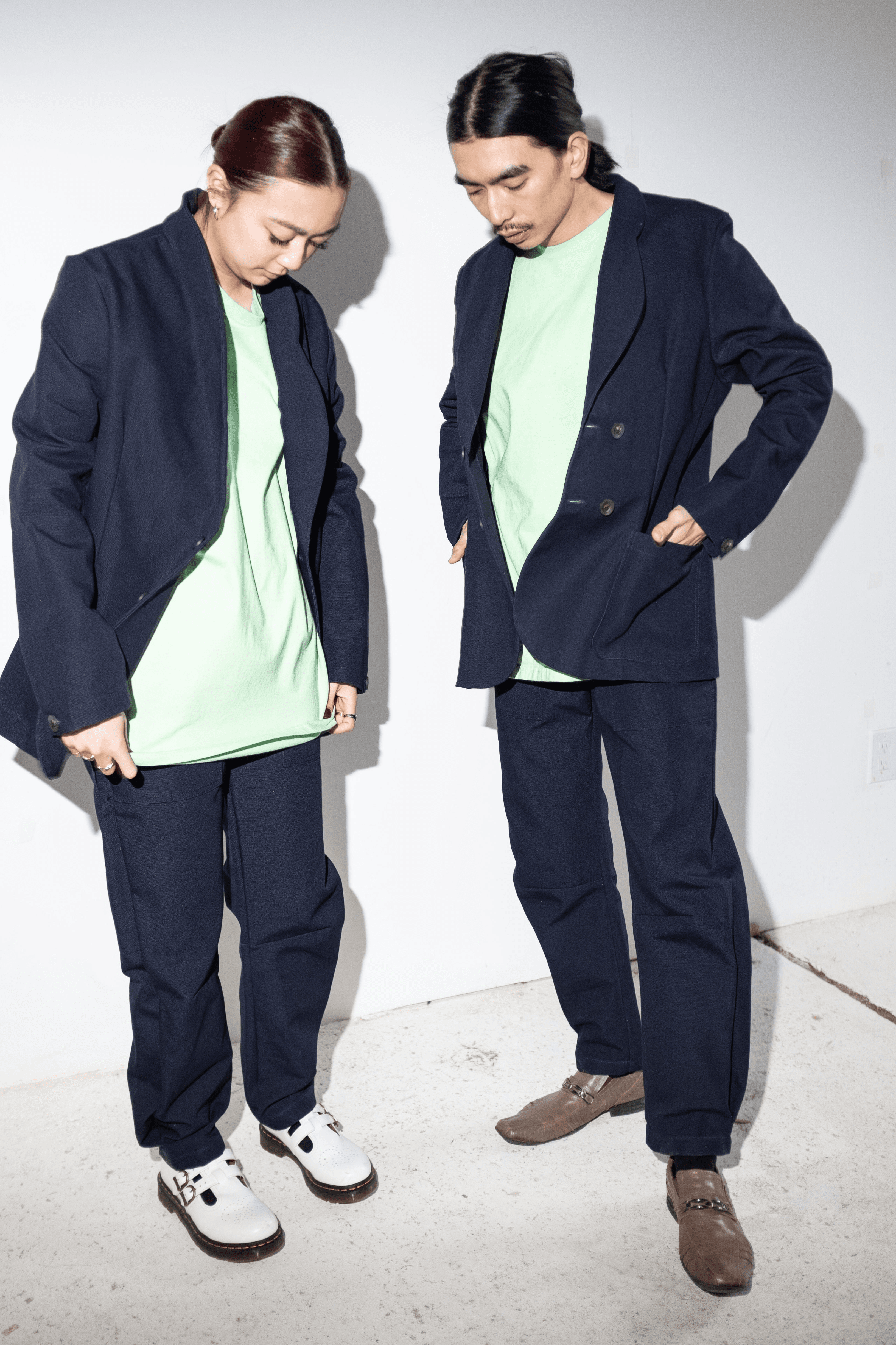 Sunny Canvas Pants in Navy - Image 1