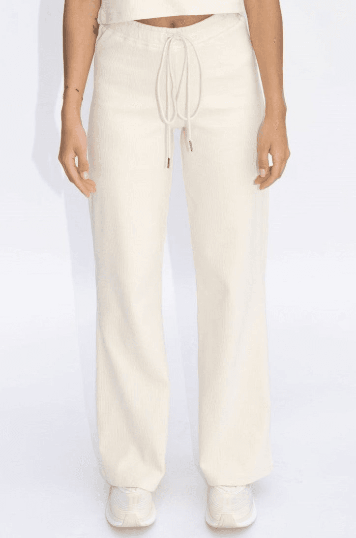 Wide Leg Lounge Pants Cream - Image 1
