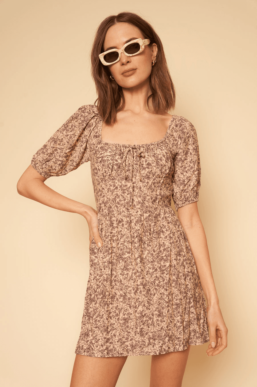 Dena Dress in Lavender Floral - Image 1