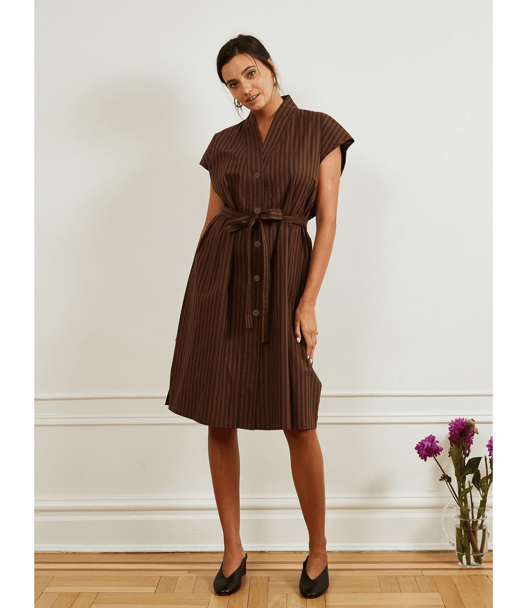 Tina Short Sleeved Shirt Dress - Image 1