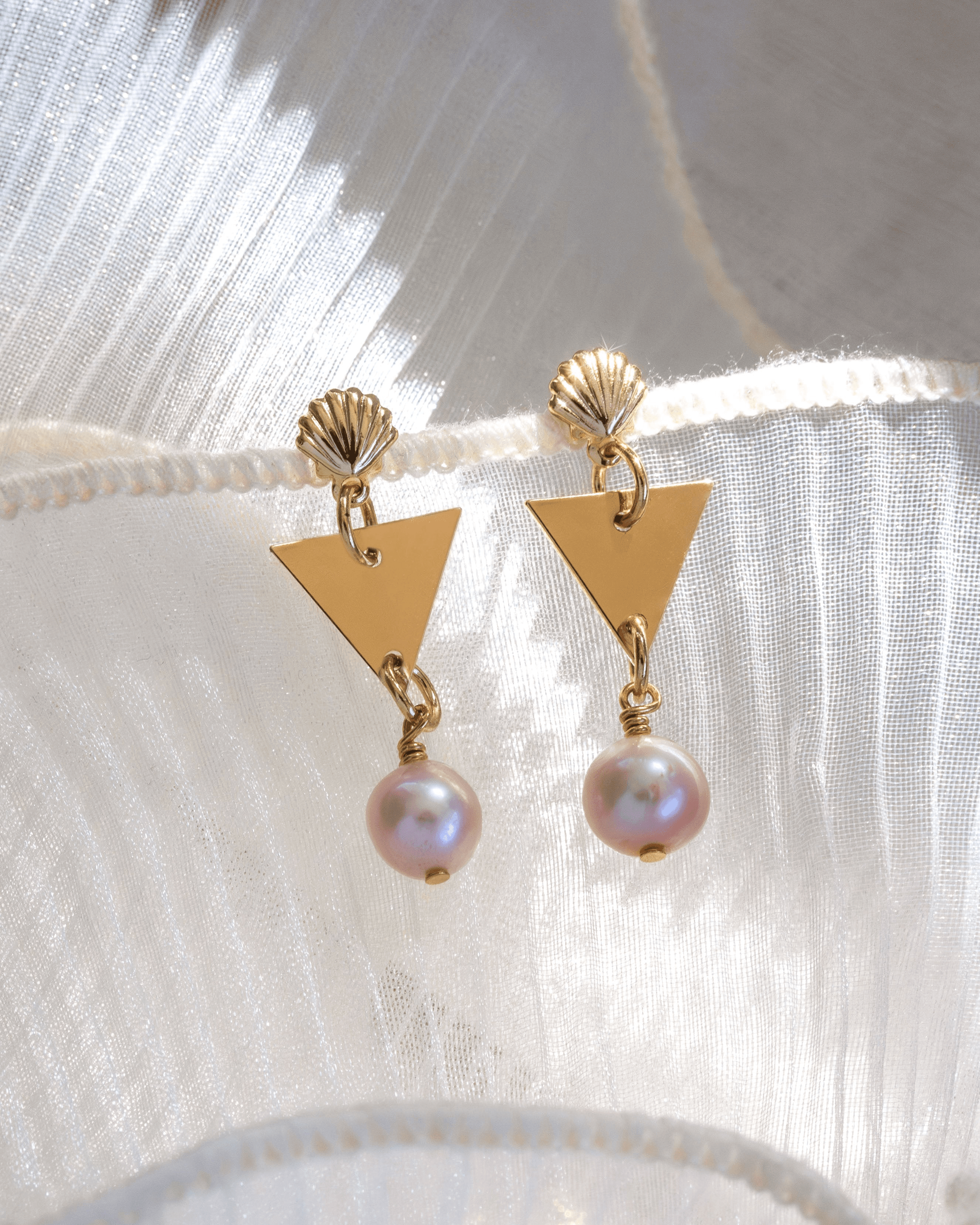 Thingamabob Treasures Pearl Post Earrings - Image 1