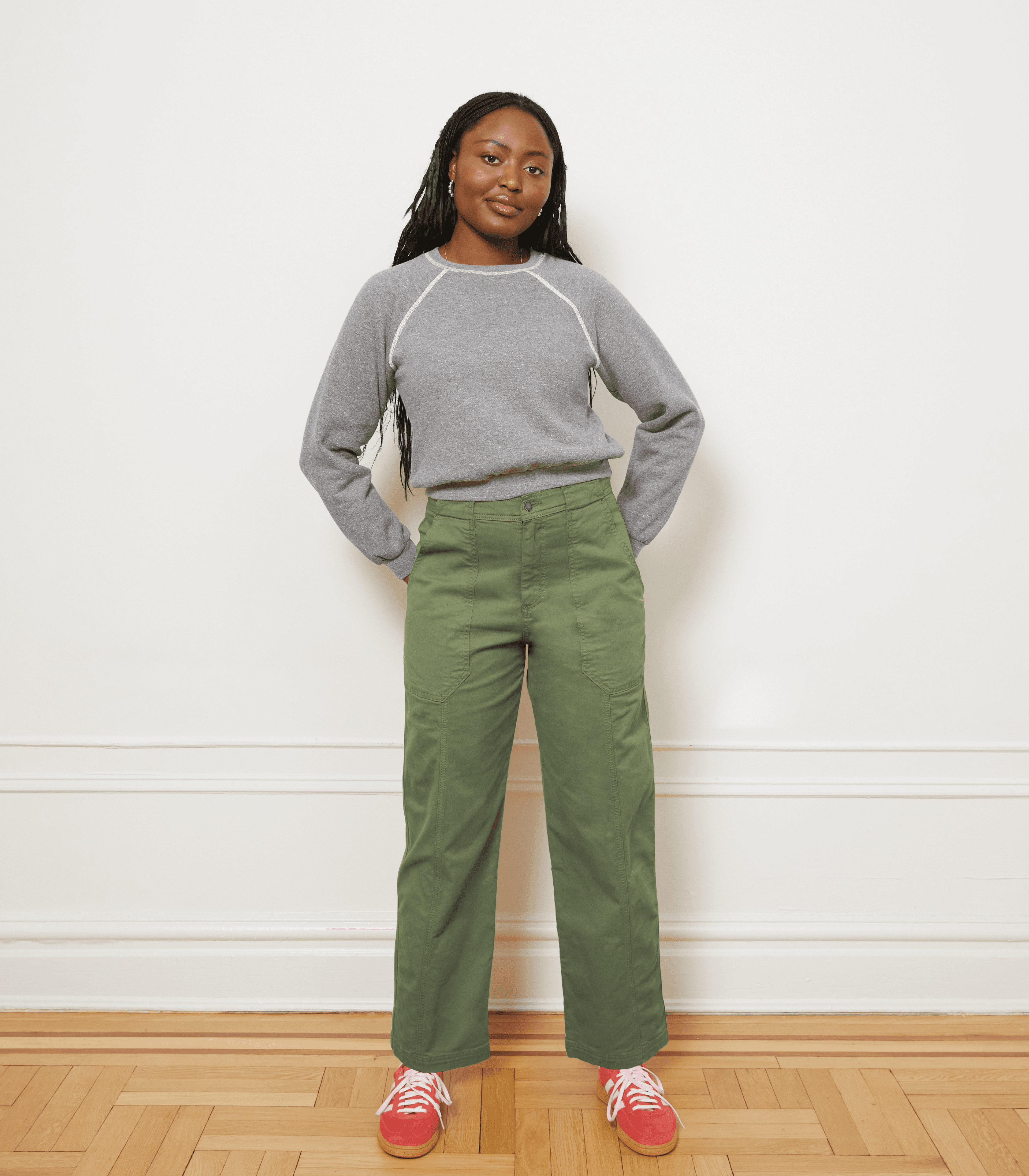 Jess Relaxed Seamed Trousers - Image 1
