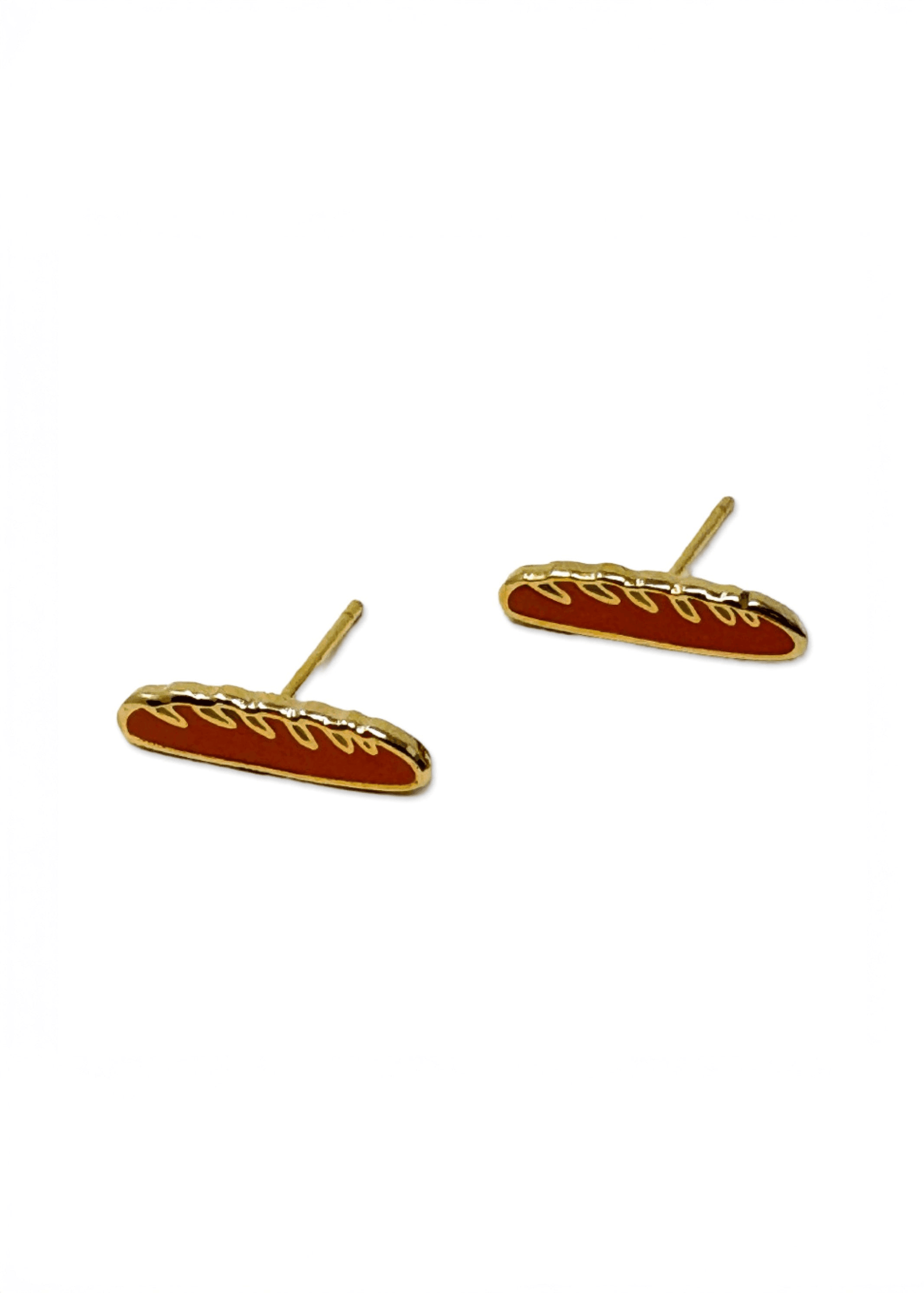 Baguette Enamel Earrings - Image 1