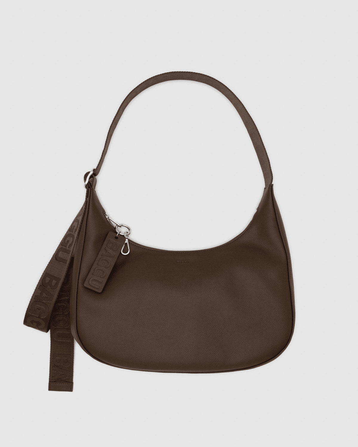Medium Recycled Leather Crescent Bag - Image 1