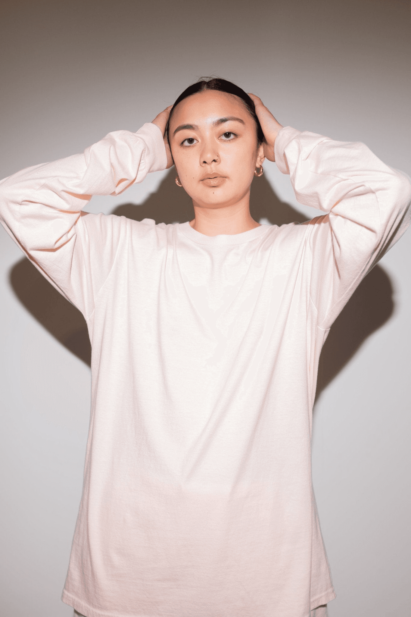 Gemma Longsleeve Top in Rose Water - Image 1