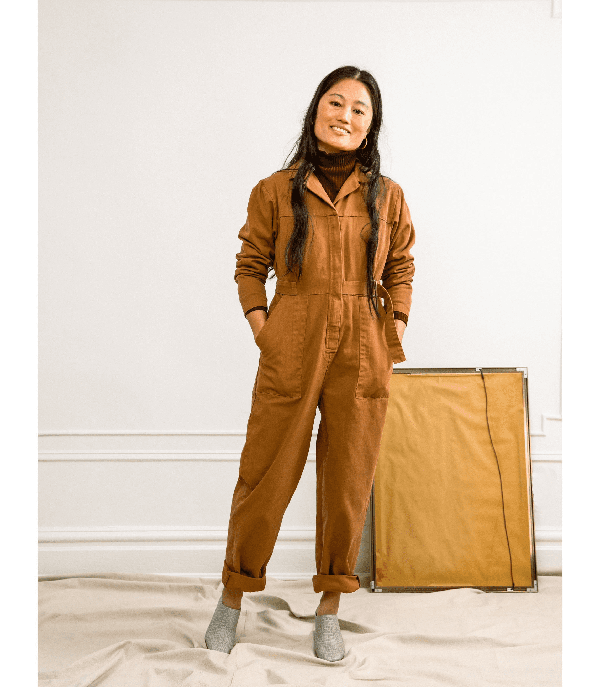 Wallis Long Sleeve Zip Jumpsuit - Image 1