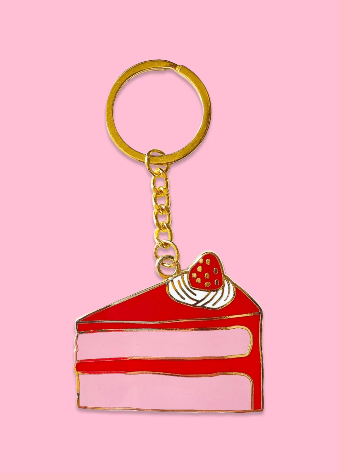Cake Slice Key Chain - Image 1