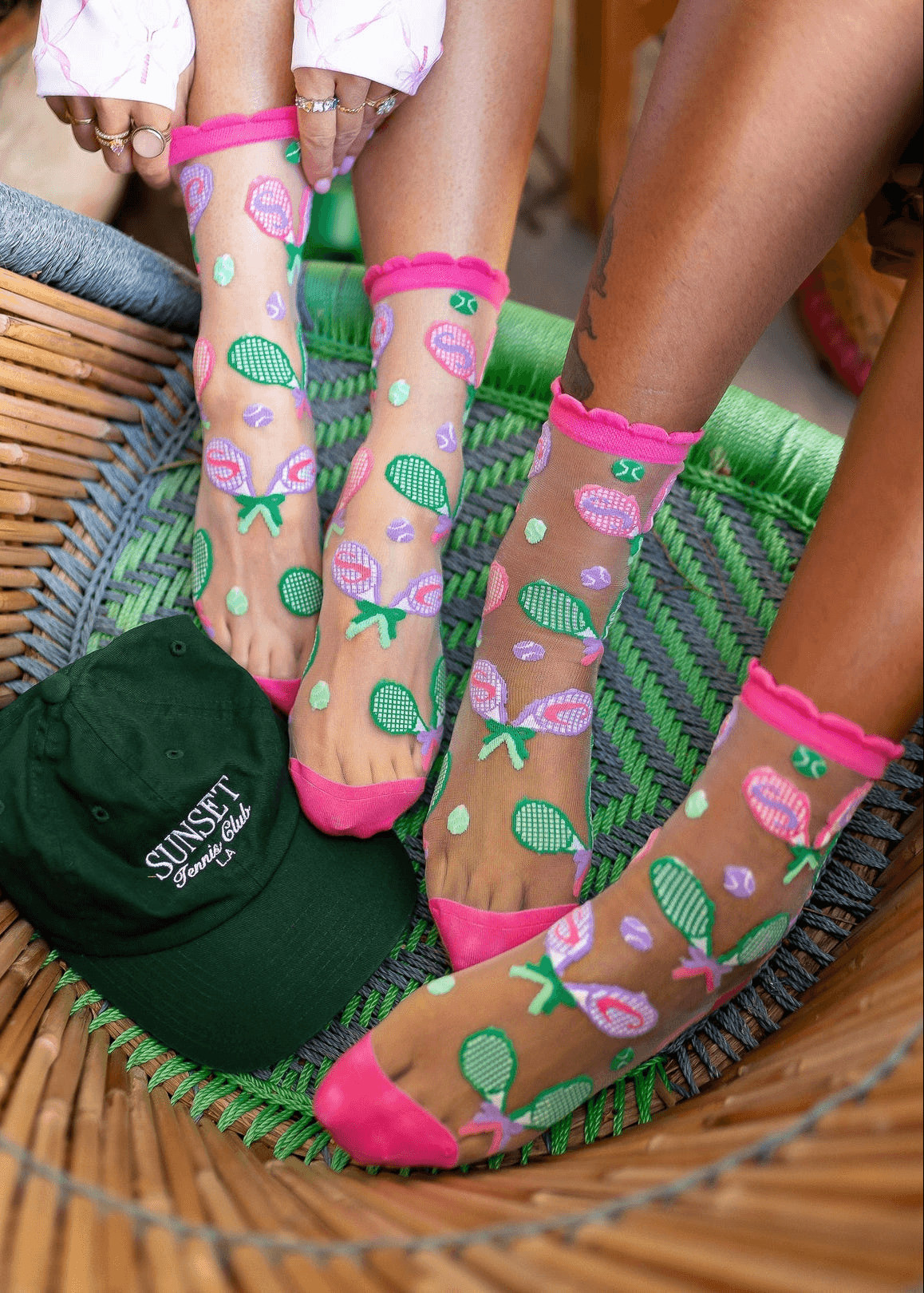 Tenniscore Ruffle Sheer Crew Sock - Image 1