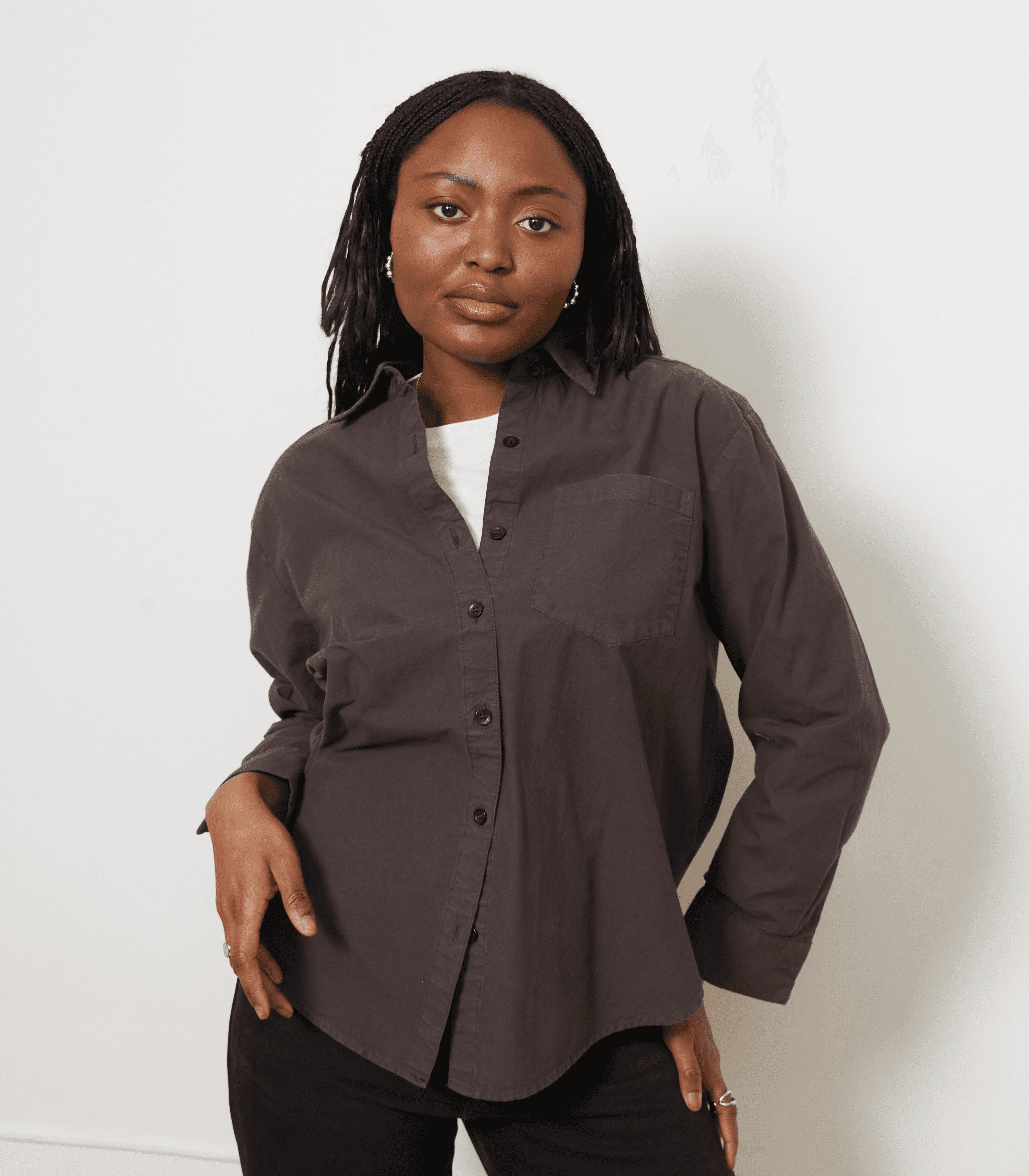 Diana Relaxed Button Up Shirt - Image 1