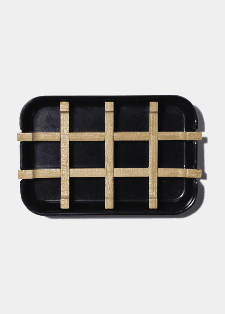 Plant Fiber Soap Dish- Black - Image 1