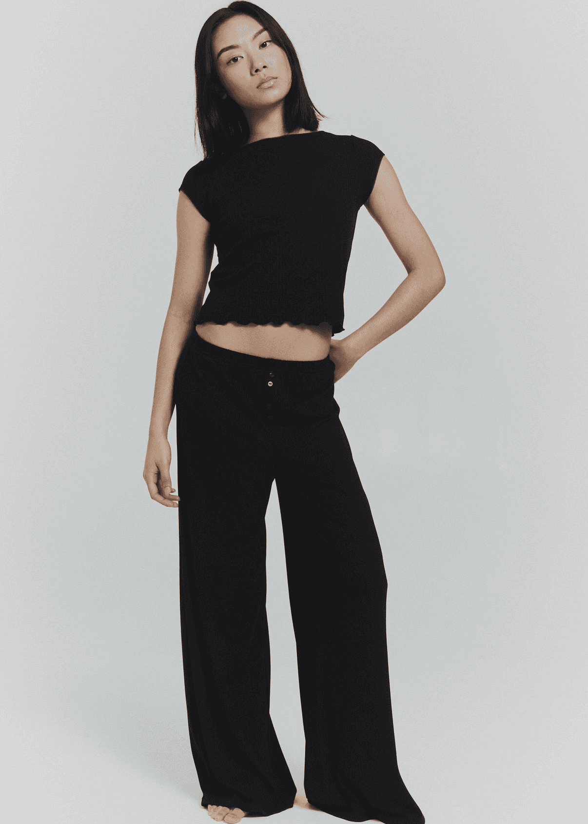 Button Lounge Pants - Image 1