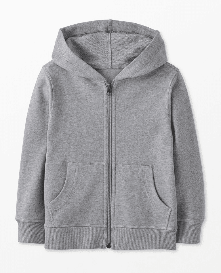 French Terry Zip-Up Hoodie - Image 1