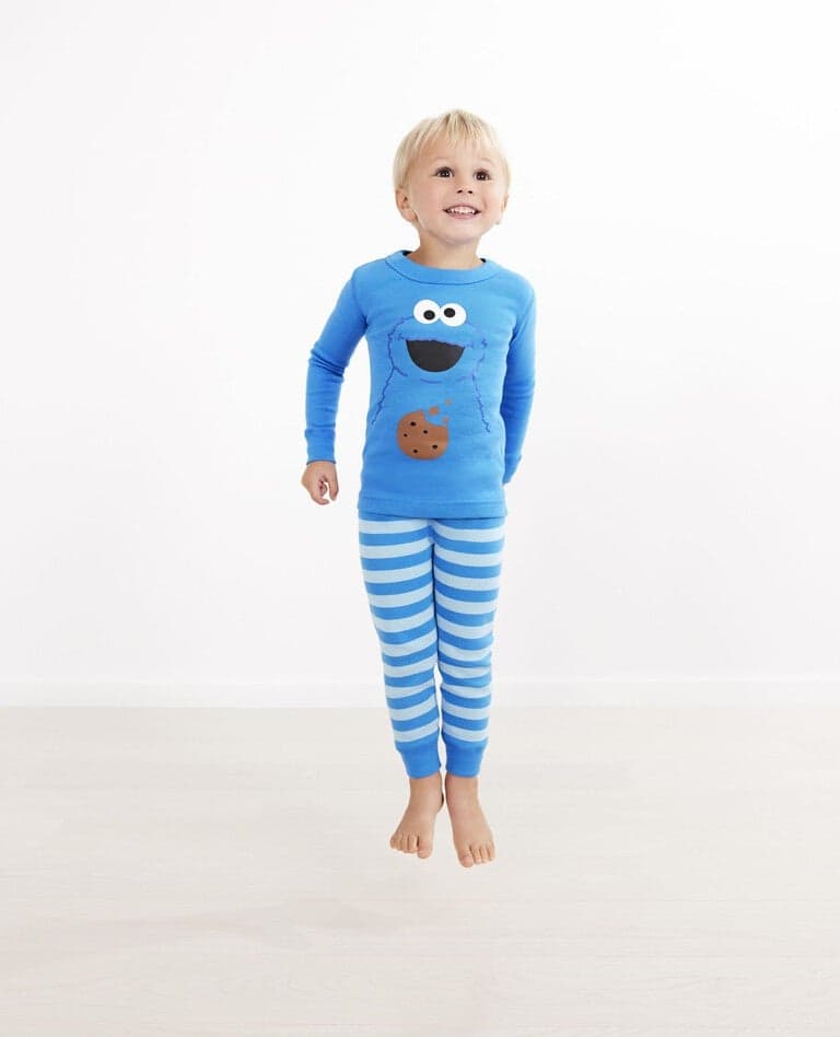Kids Sesame Street Long John Pajama Set - Image 1