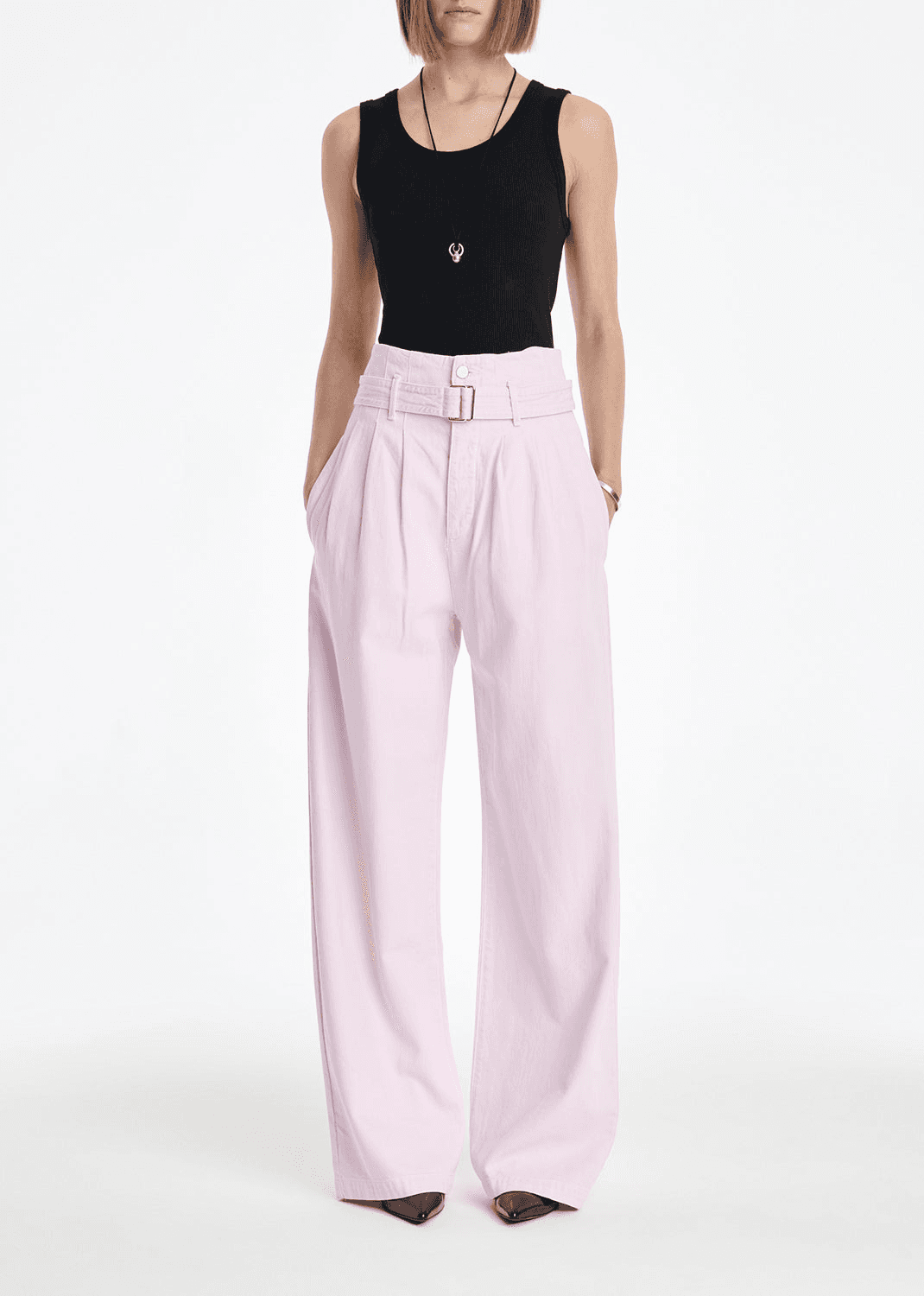 AGOLDE x MARIA MCMANUS Corset Wide Leg Jean (Flyweight) - Image 1