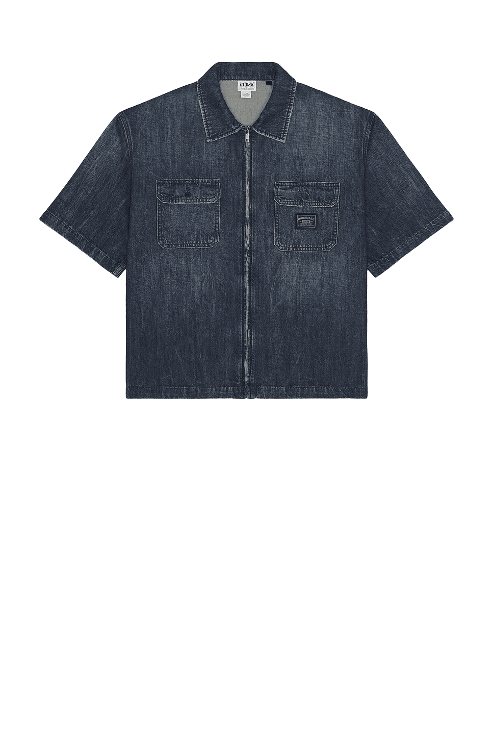 Denim Zip Shirt - Image 1