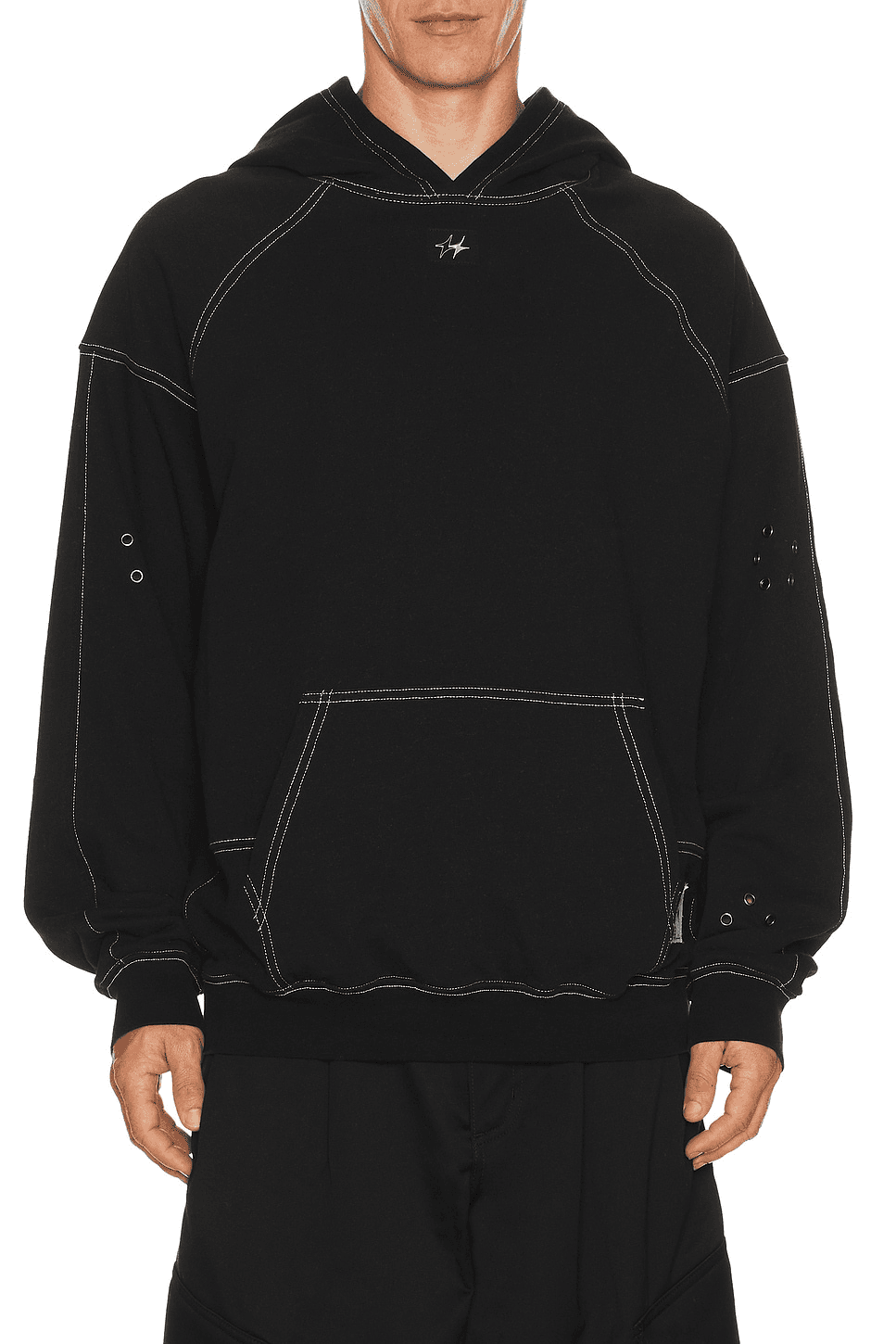 UPRS Floral Eyelet Hoodie - Image 1