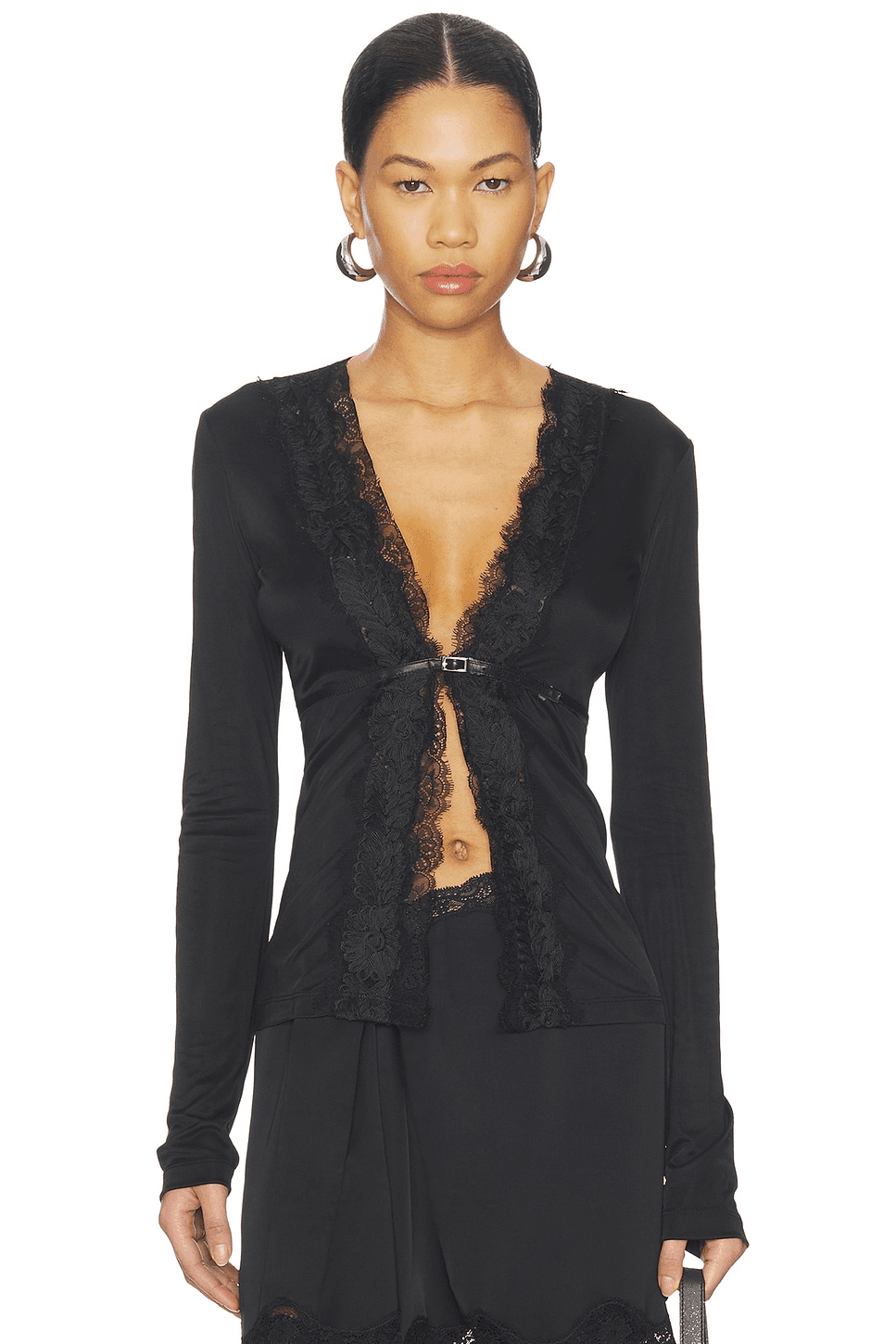 Long Sleeve Fitted Cardigan - Image 1