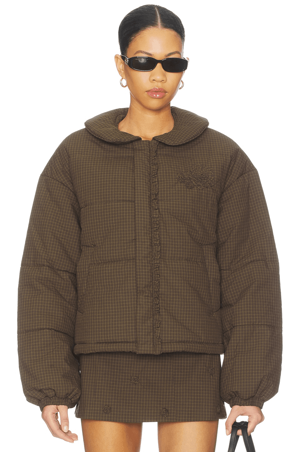 Rosette Puffer Jacket - Image 1