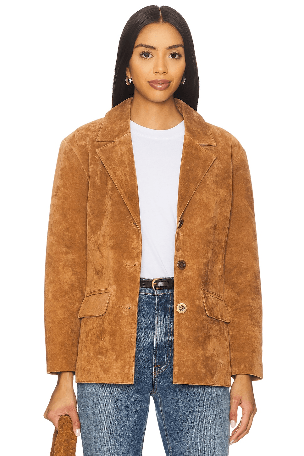 Atlas Suede Boyfriend Blazer - Image 1
