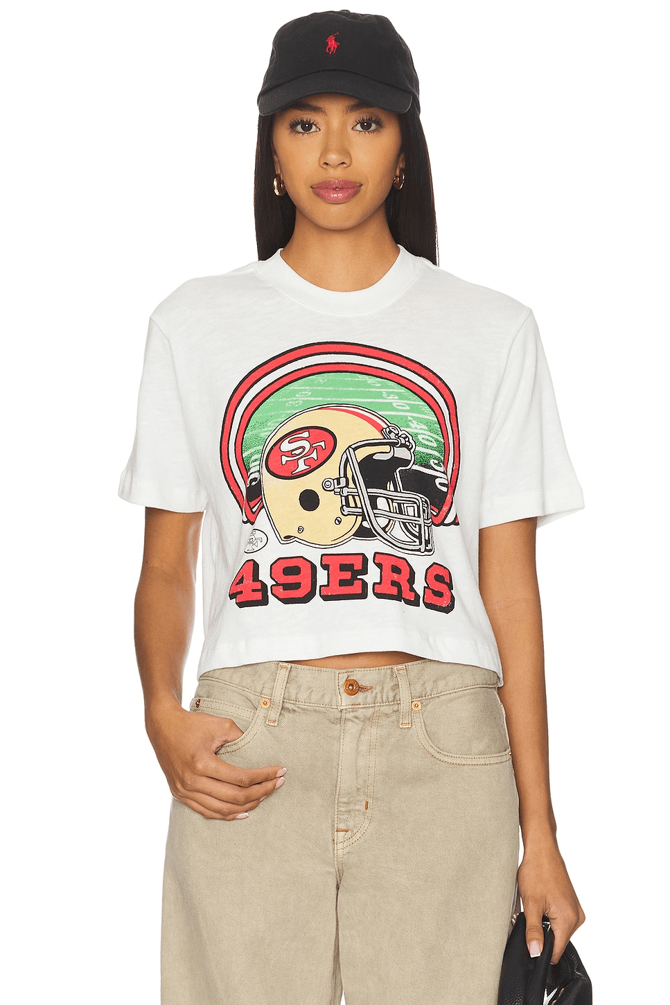 49ers Game Time Crop Tee - Image 1