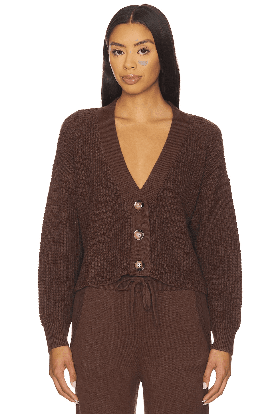 Recycled Sweater Cropped Cardigan - Image 1