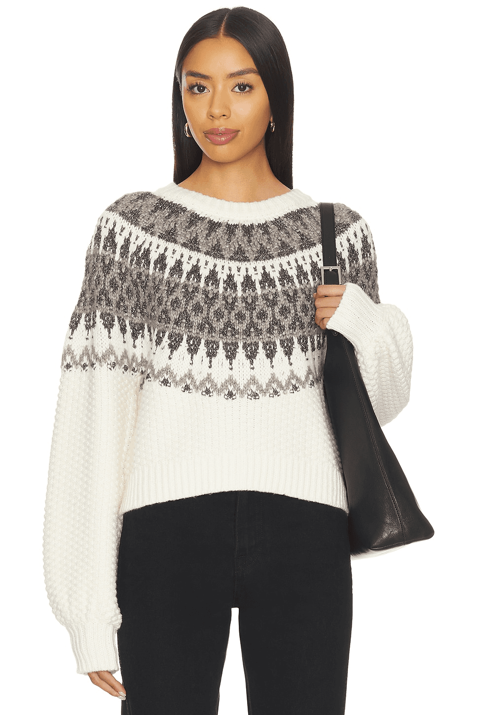 Alora Long Sleeve Fair Aisle Top - Image 1